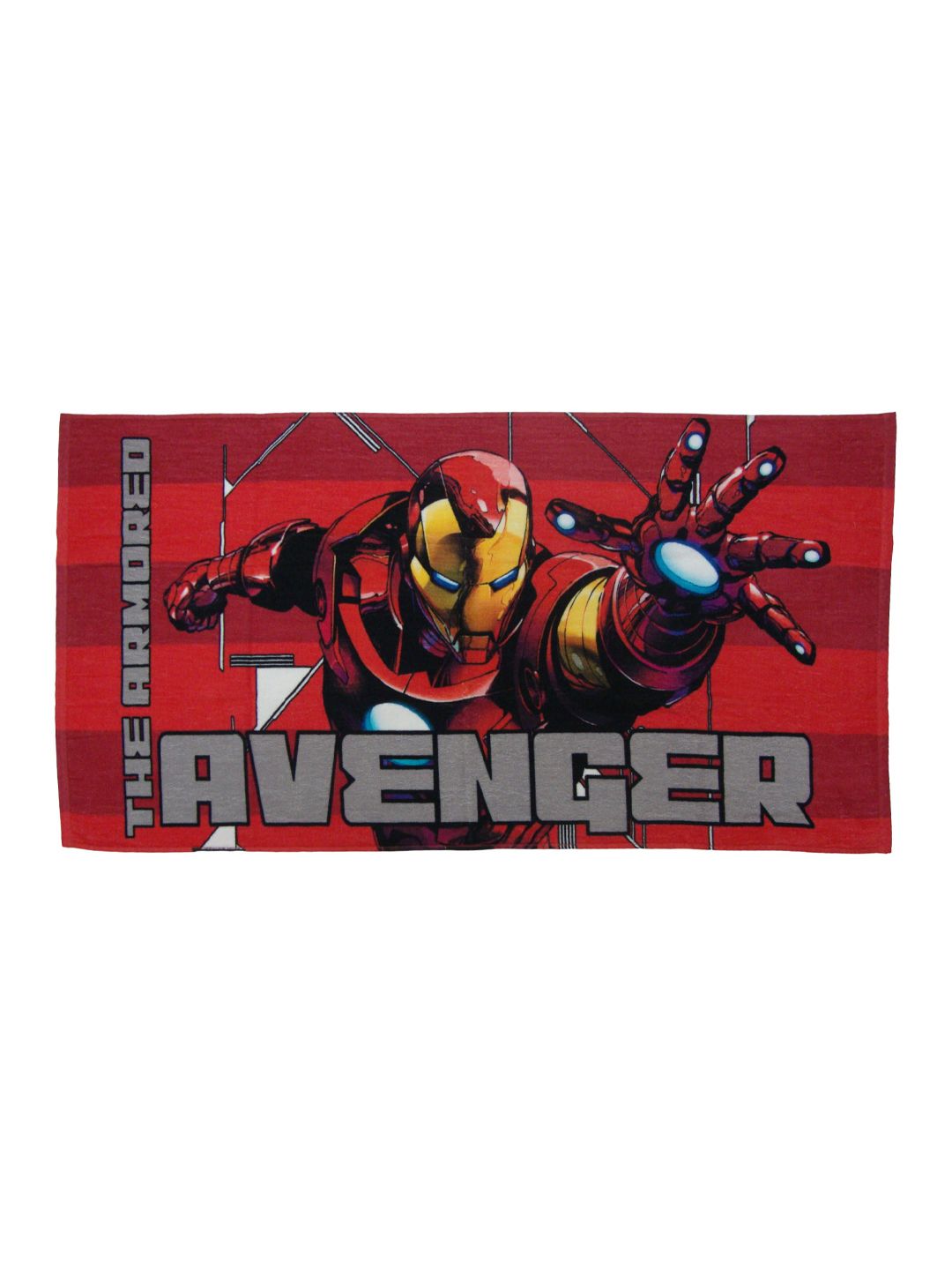 Marvel Kids Red & Yellow Avengers Printed 350 GSM Pure Cotton Bath Towel (Image - 2)
