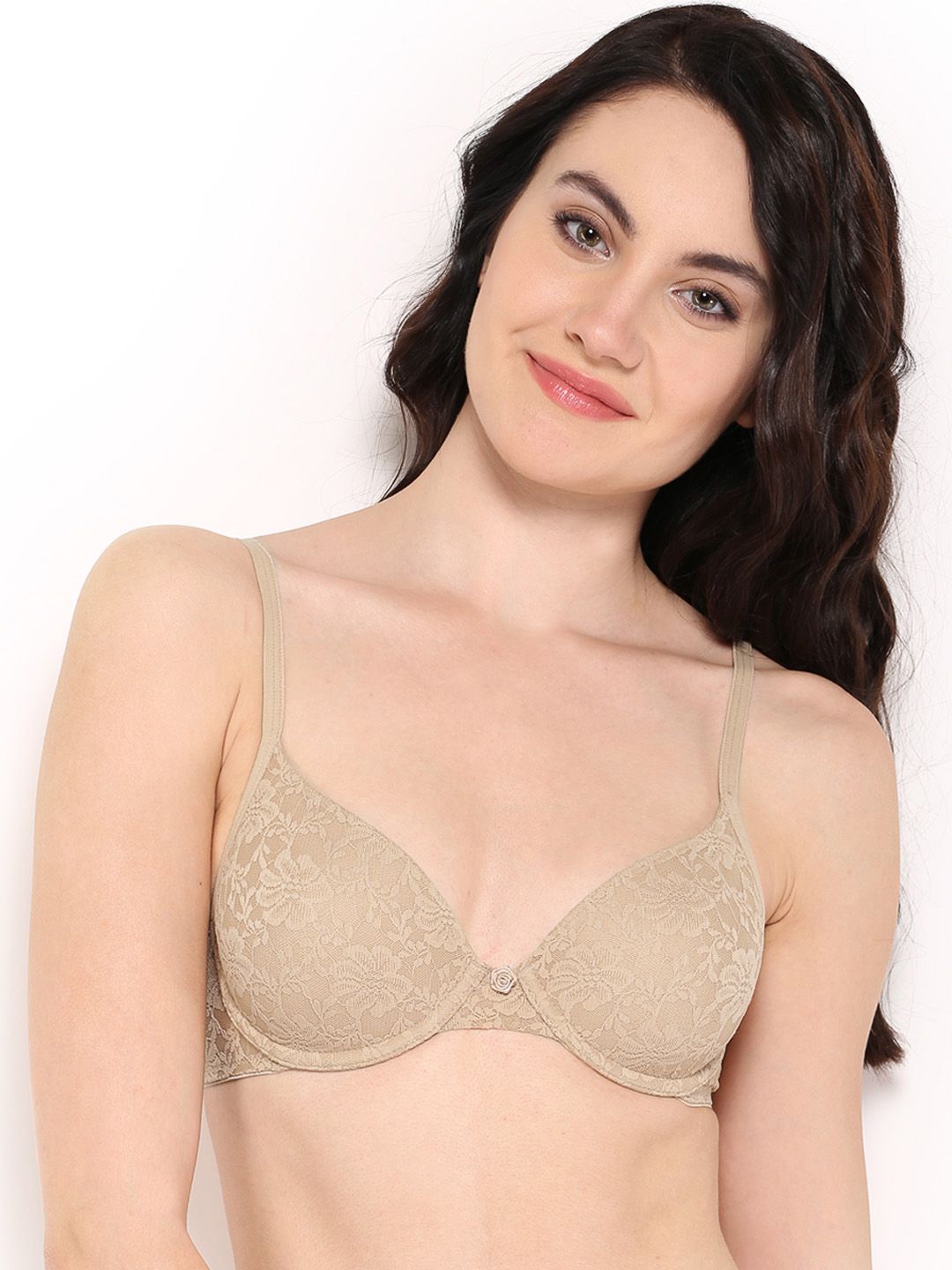 Amante Floral Romance Lightly Padded Underwired Full Coverage Lace T-Shirt Bra BRA10301-picture-30