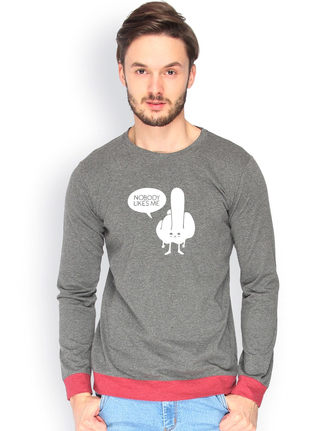 cahoot Campus Sutra Men Grey Printed T-shirt-picture-31