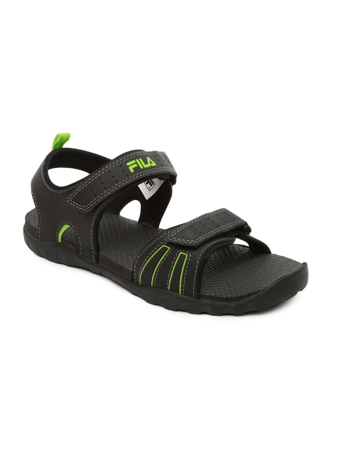 fila men black sports sandals