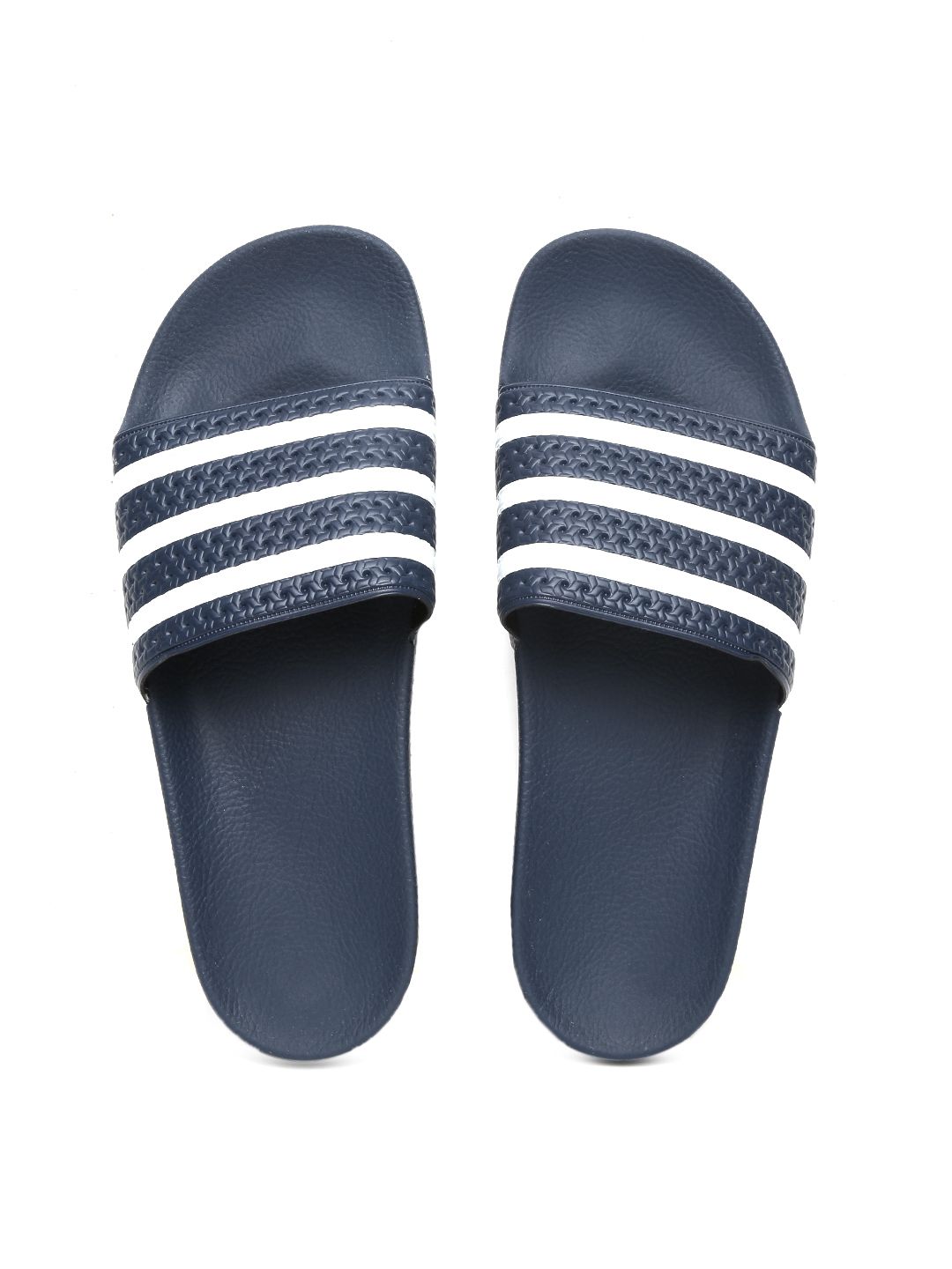 ADIDAS Originals Men Navy Adilette Striped Flip-Flops-image-14