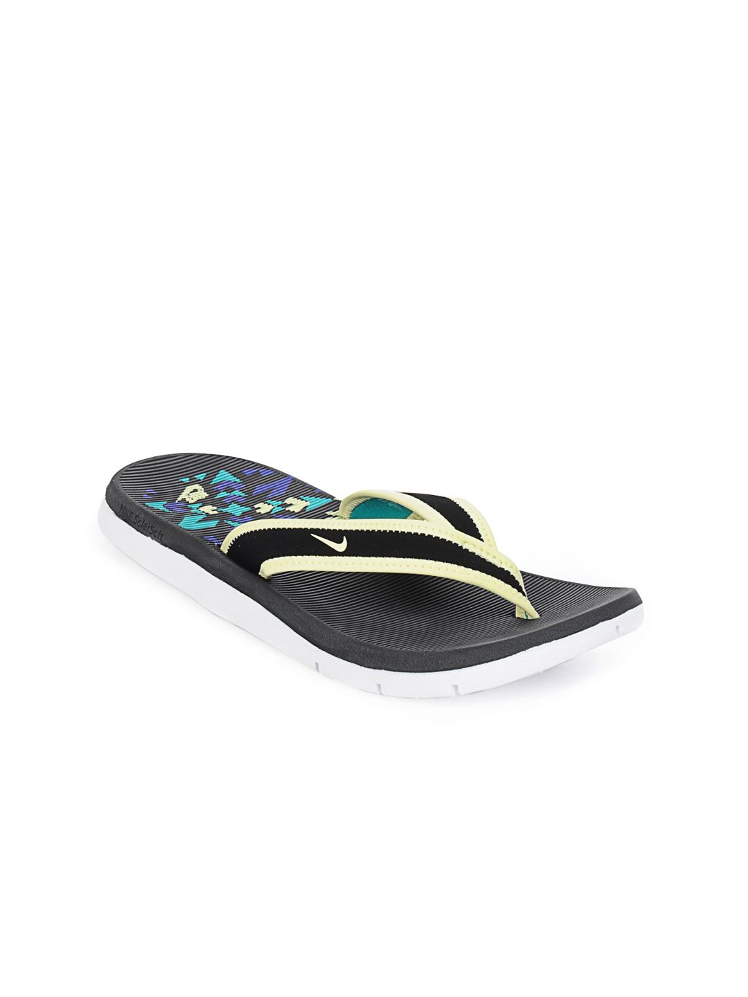 Nike Women Black Solarsoft Thong Flip Flops