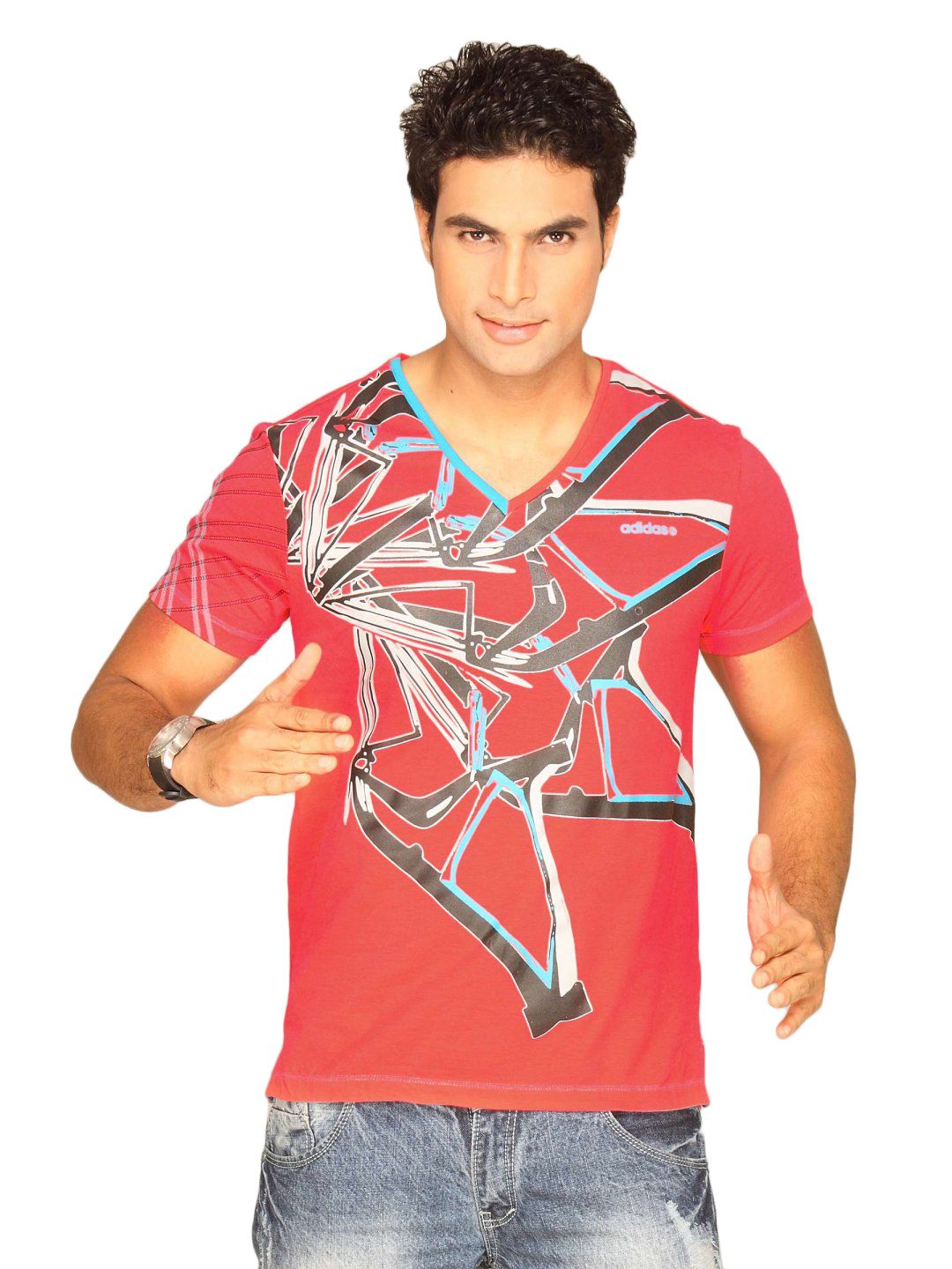 ADIDAS Men's M-5 Red T-shirt