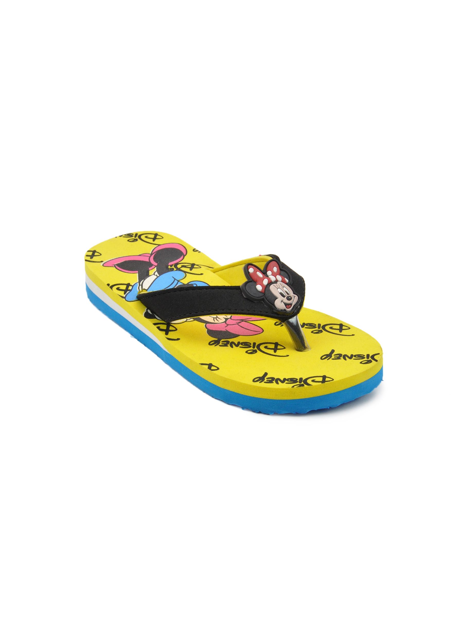 Disney Unisex Kids Basic Yellow Flip Flops