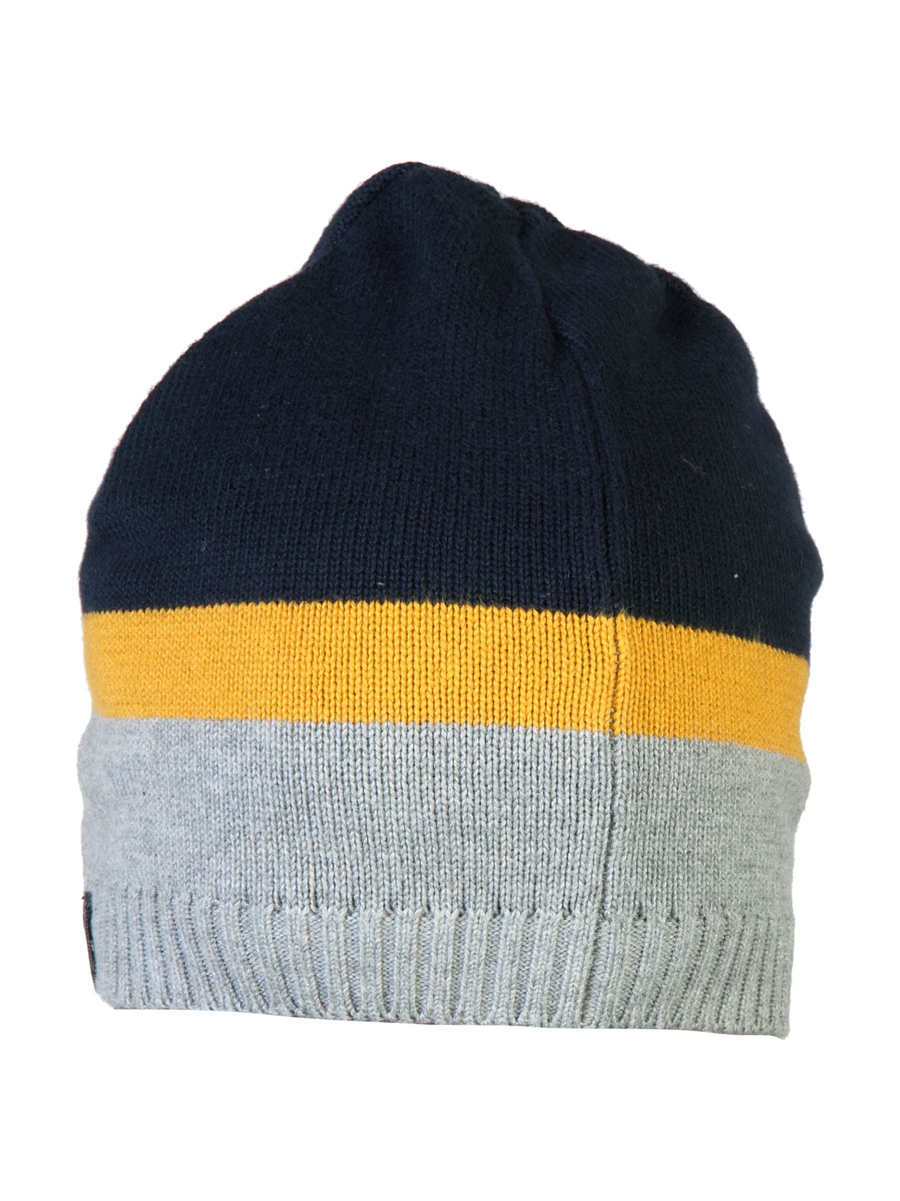 Proline Men Navy & Grey Colourblocked Beanie