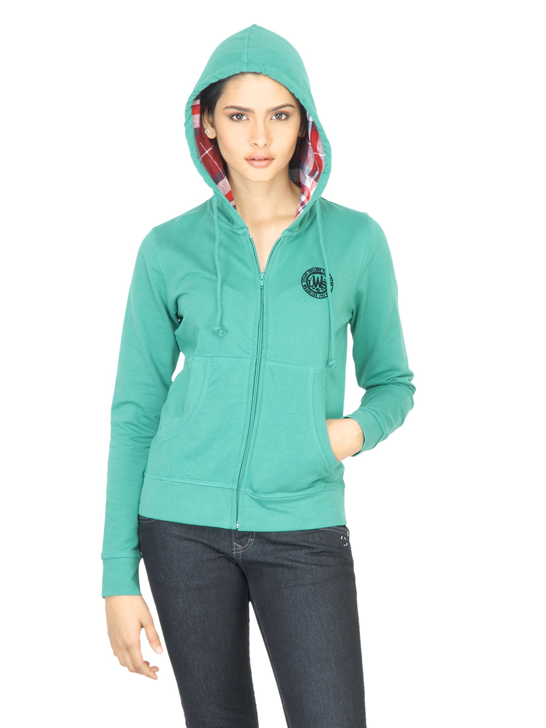 Wrangler Women Green Sweatshirt