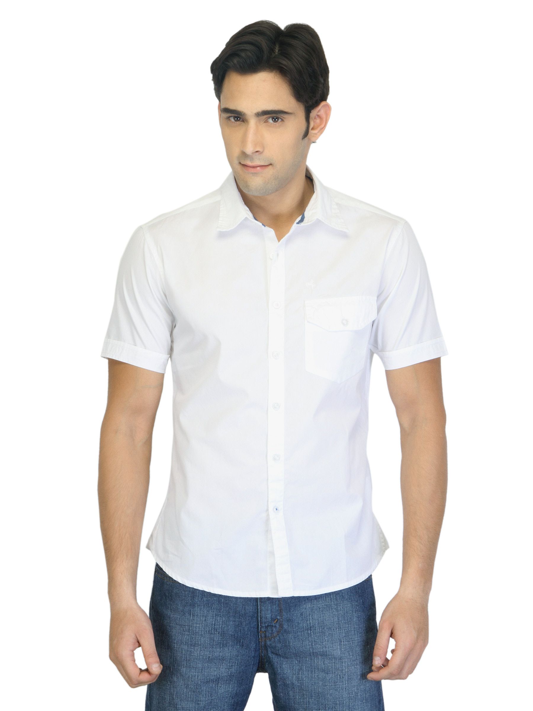 Wrangler Men Griffith White Shirt