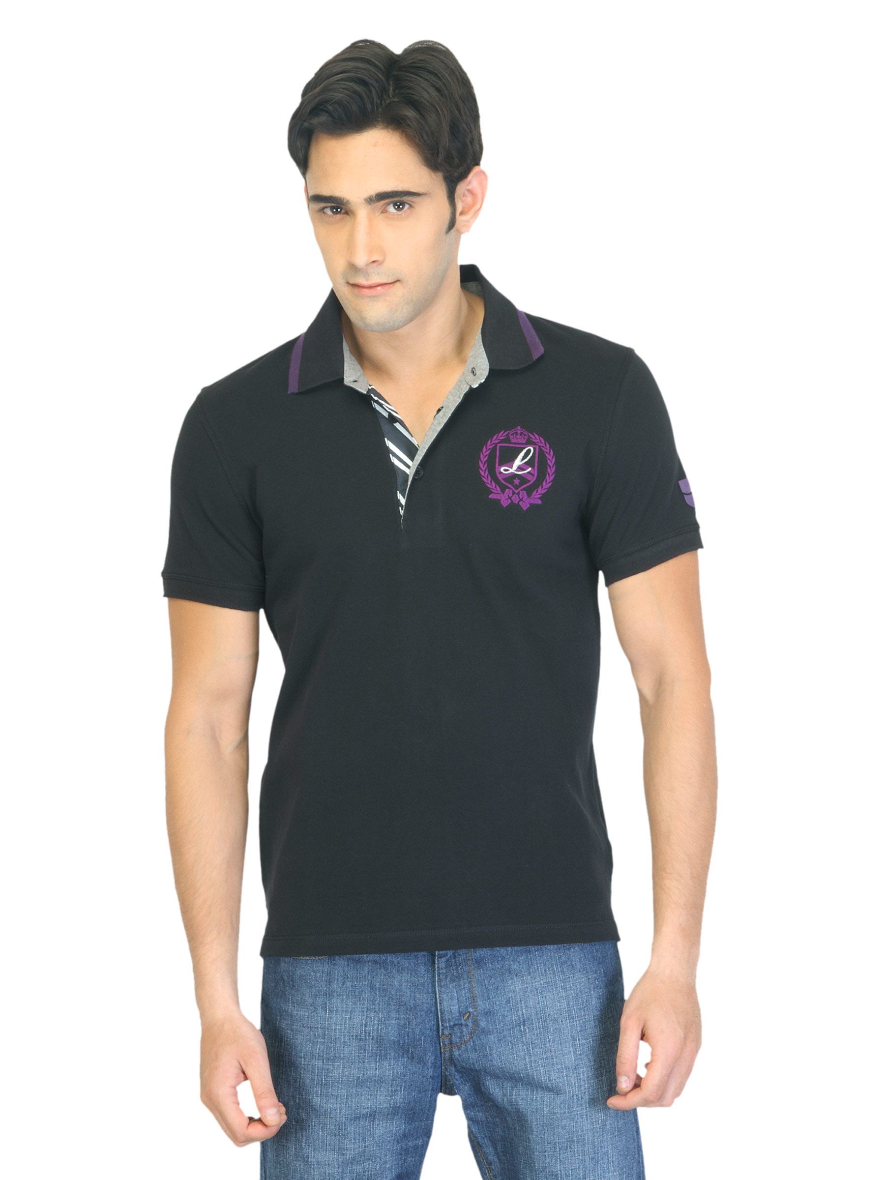 Lee Men Troy Black Polo T-shirt