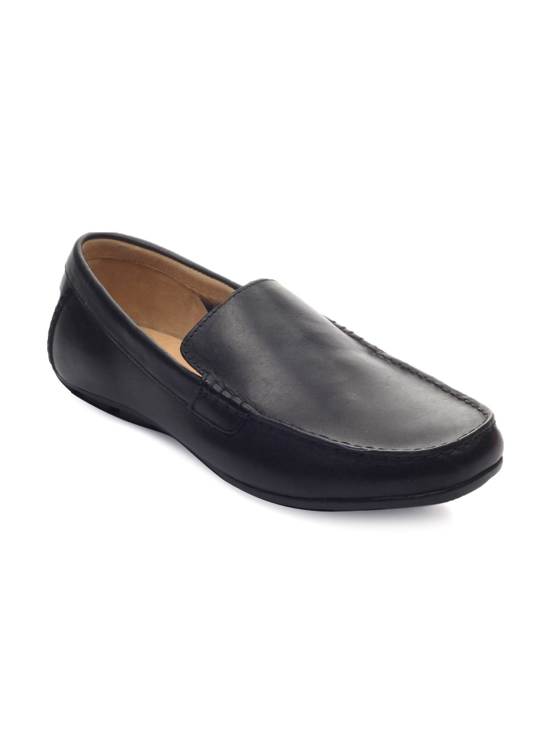 Clarks Men Black Leather Loafers
