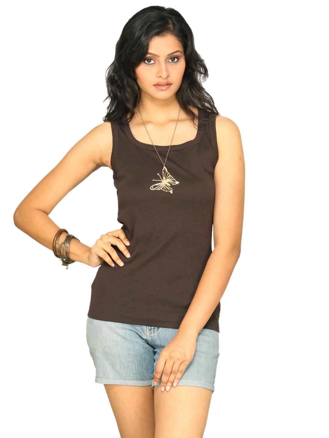 s.Oliver Women's Tank Brown Top