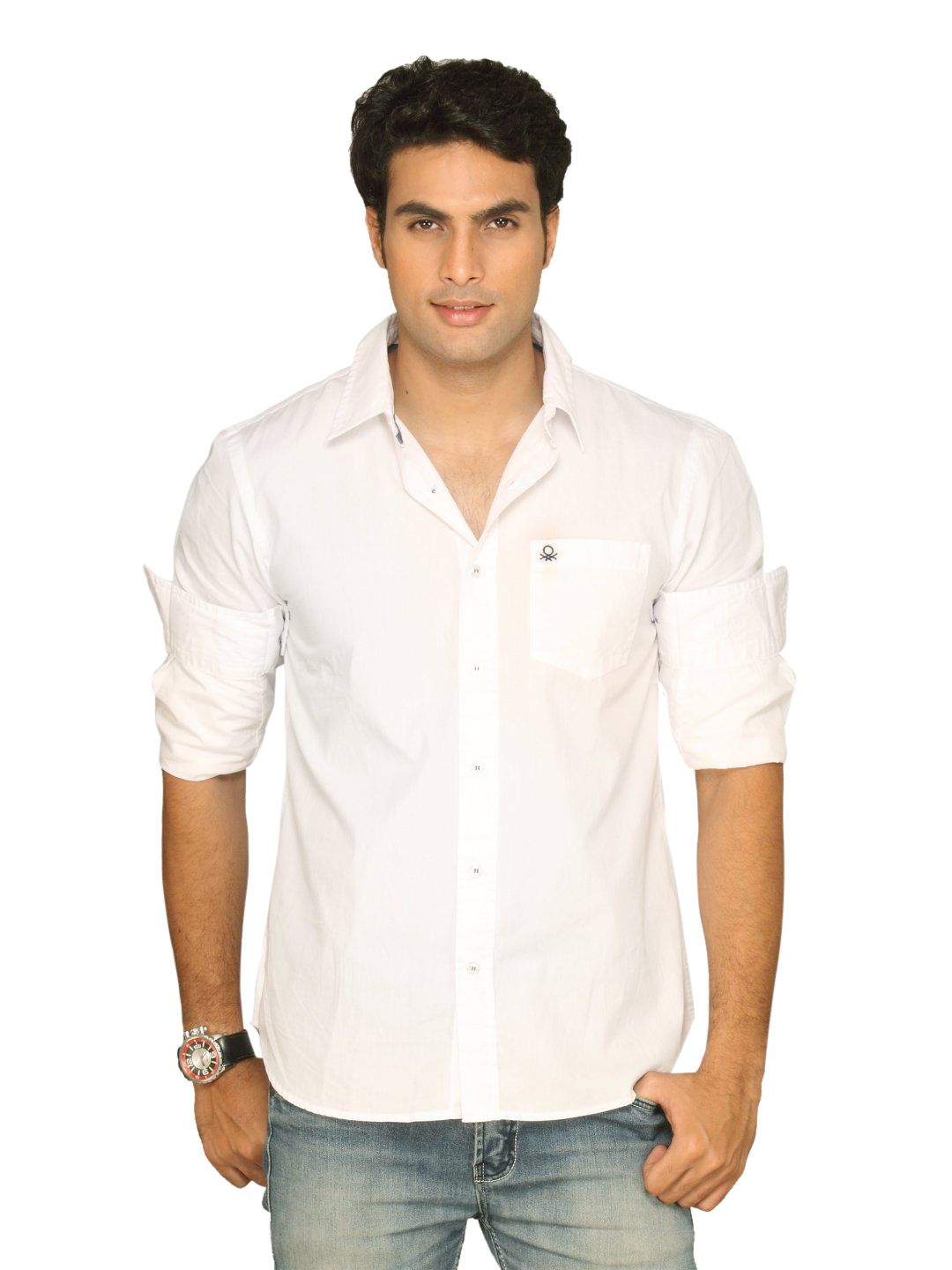 UCB Men Ben Logo White Shirt