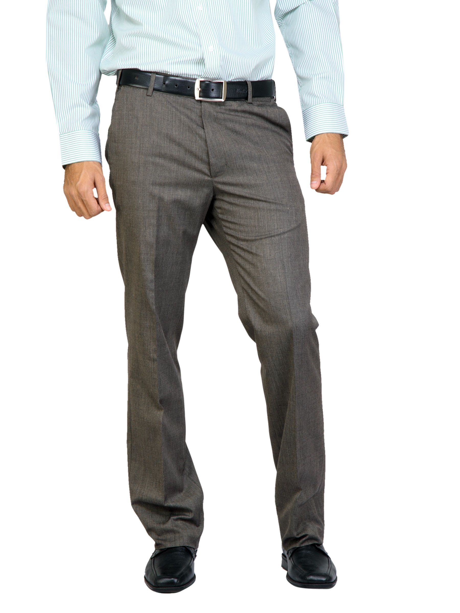 Arrow Men  Autoflex Brown Trousers