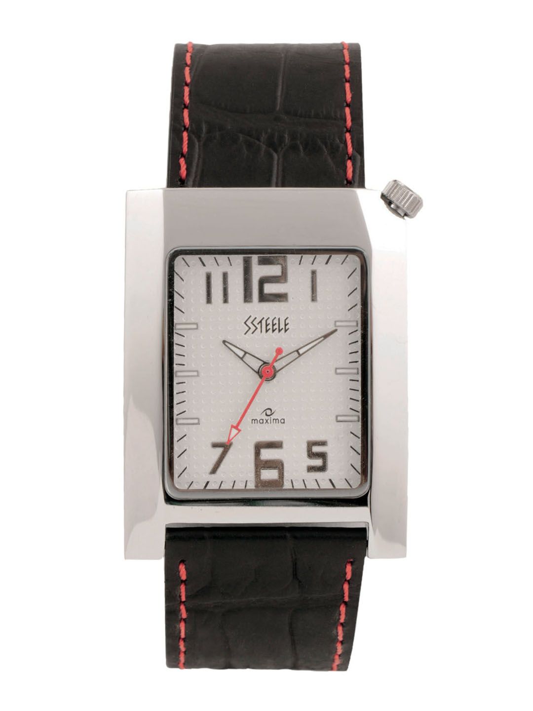 Maxima Men Ssteele Silver Dial Watch