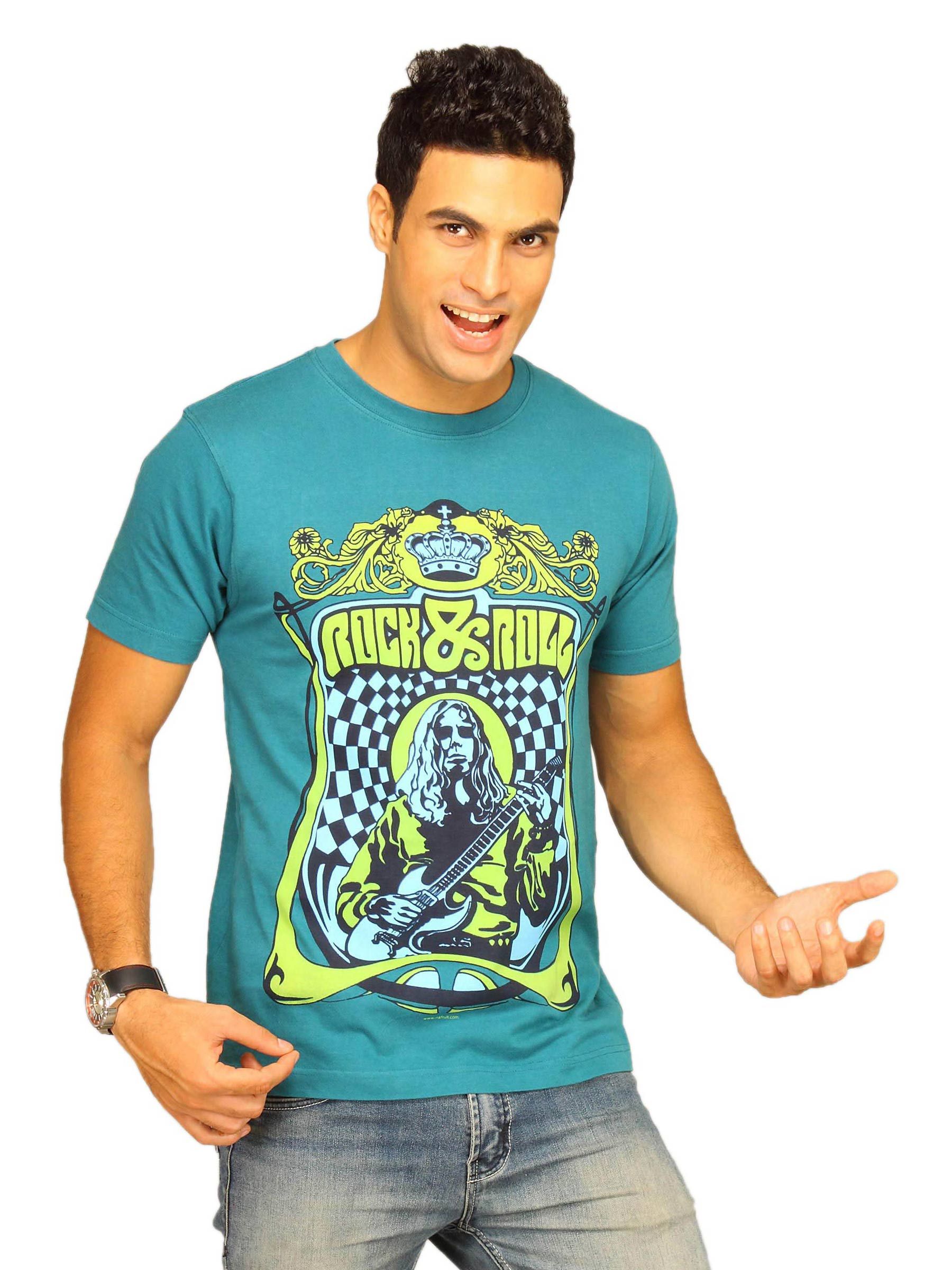 Inkfruit Men's Rock & Roll Blue T-shirt