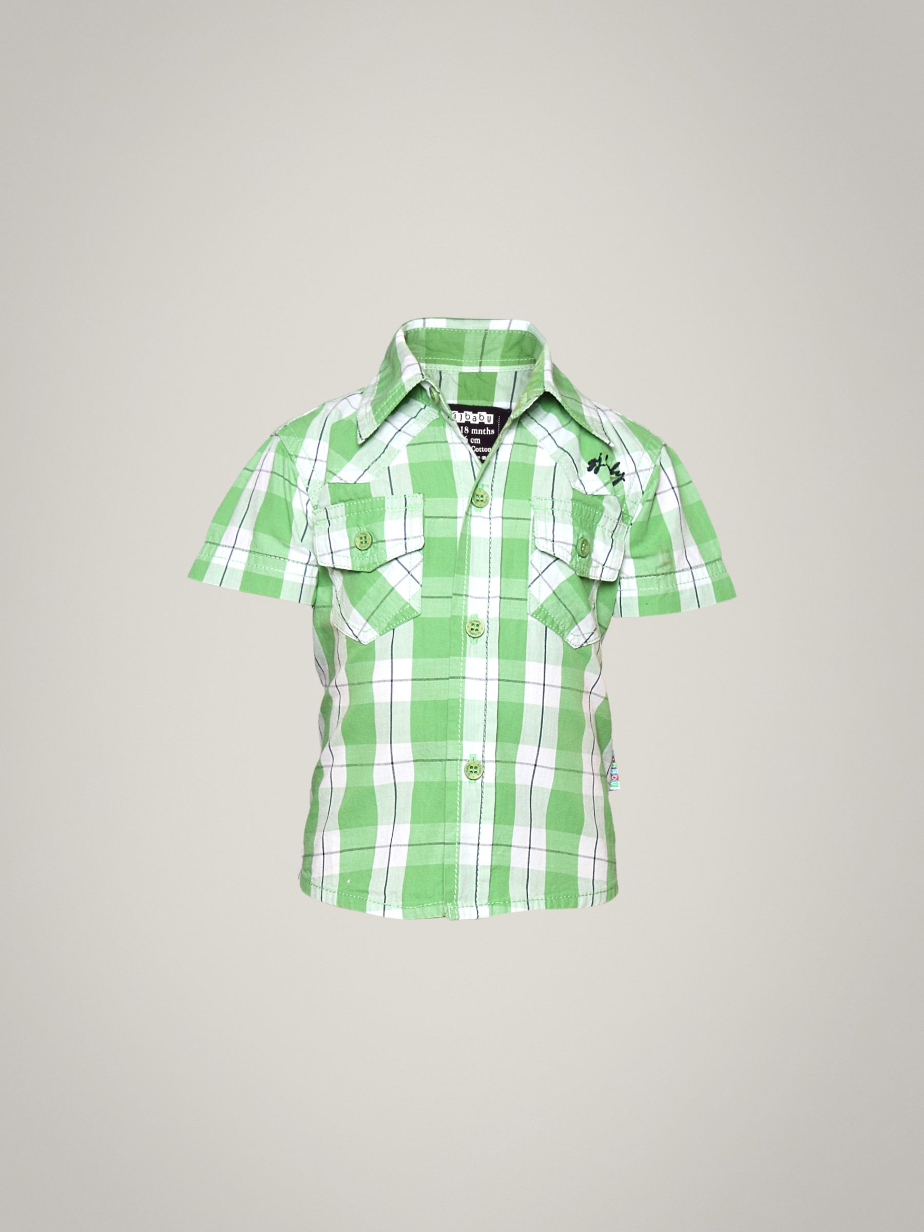 Gini and Jony Boy's Kangaroo Green White Kidswear