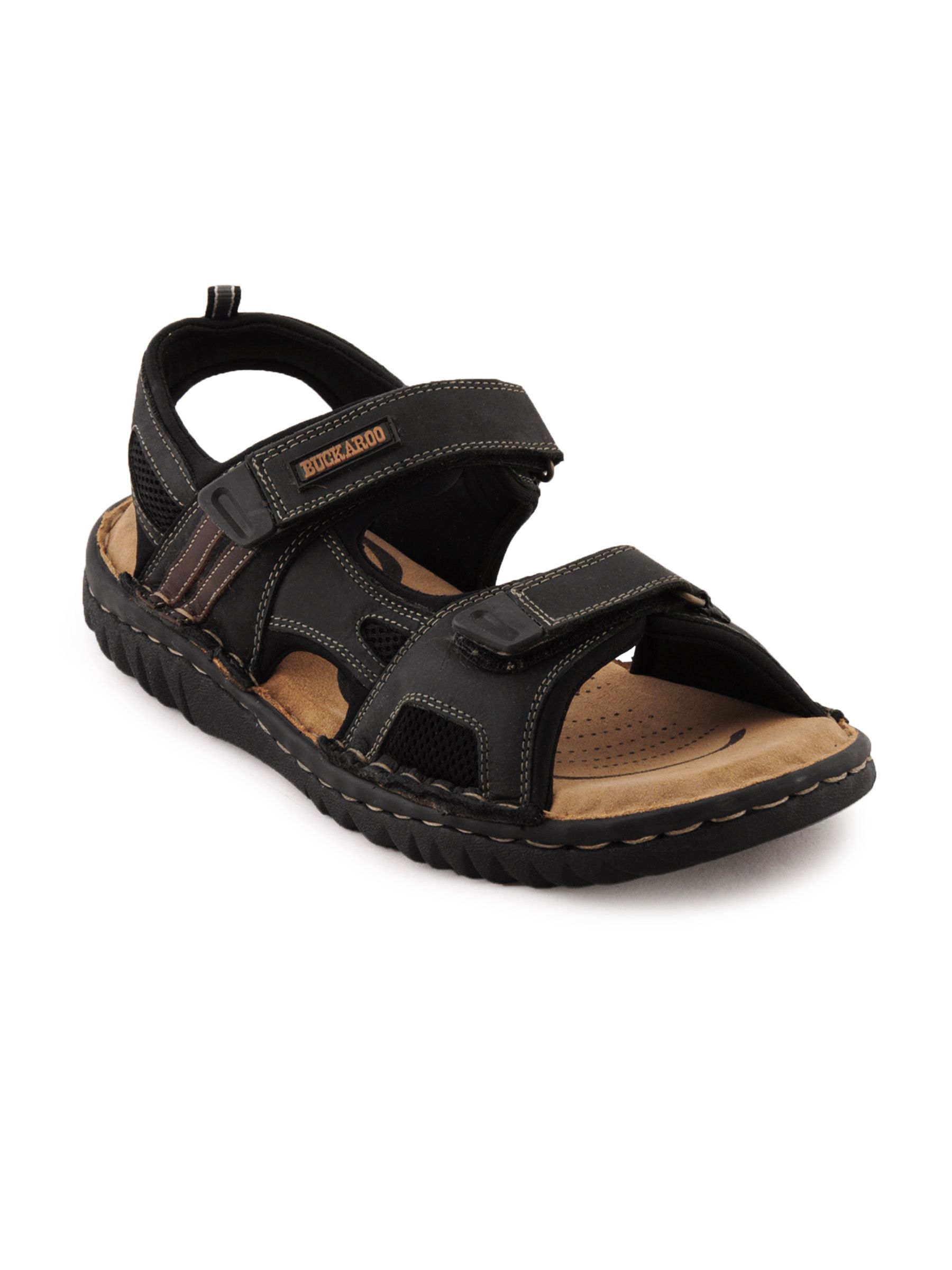 Buckaroo Men Lucia Black Sandals