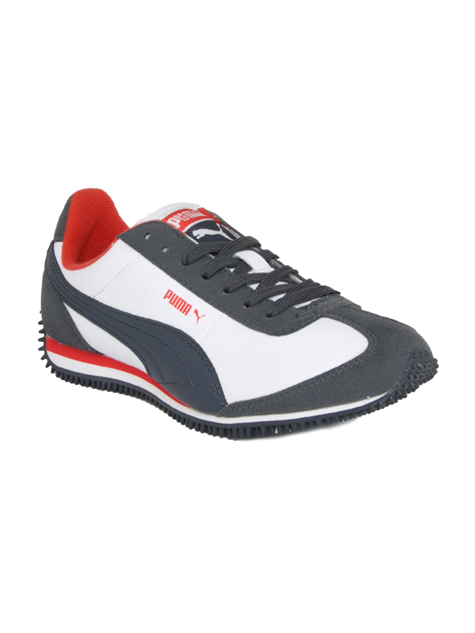 Puma Unisex Speeder SL Jr White Casual Shoes