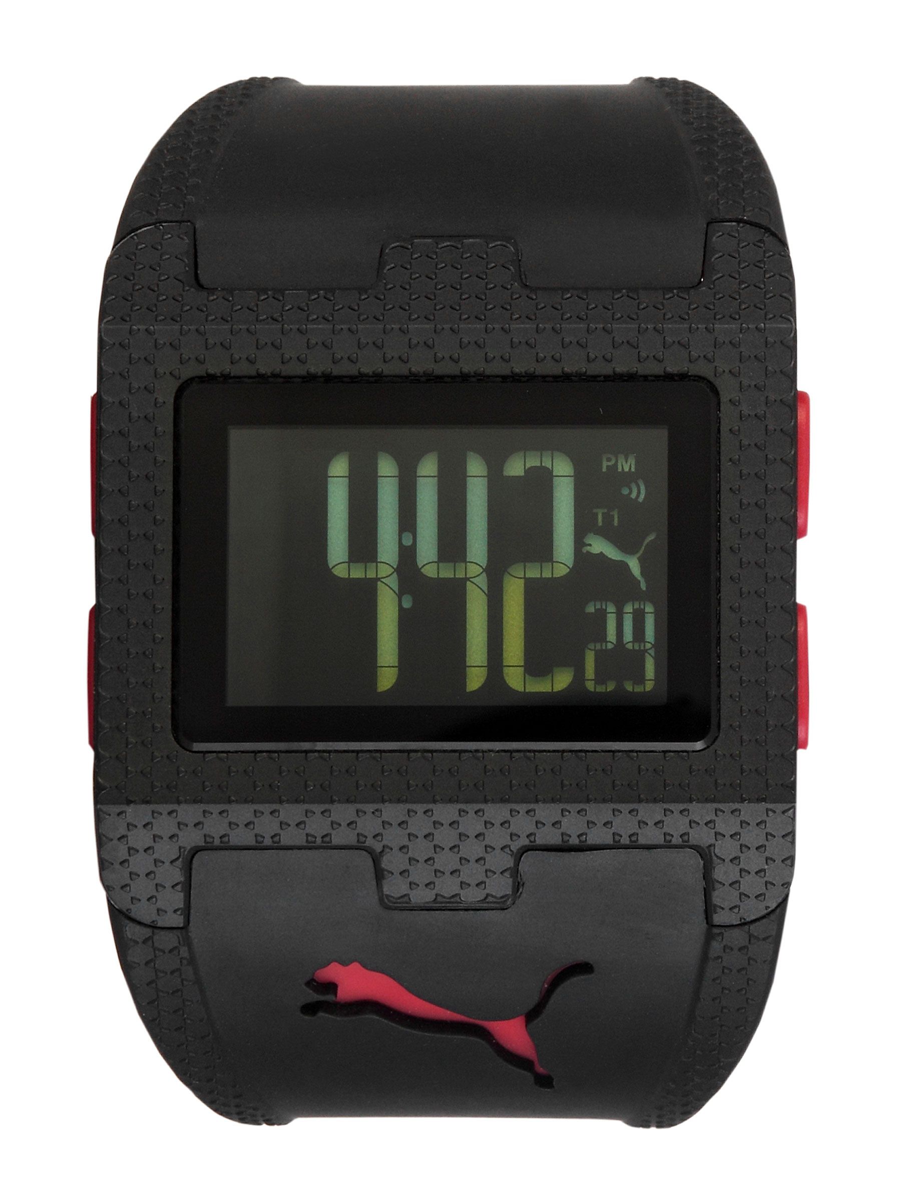 Puma Men Flux-M Black Red Black Watches