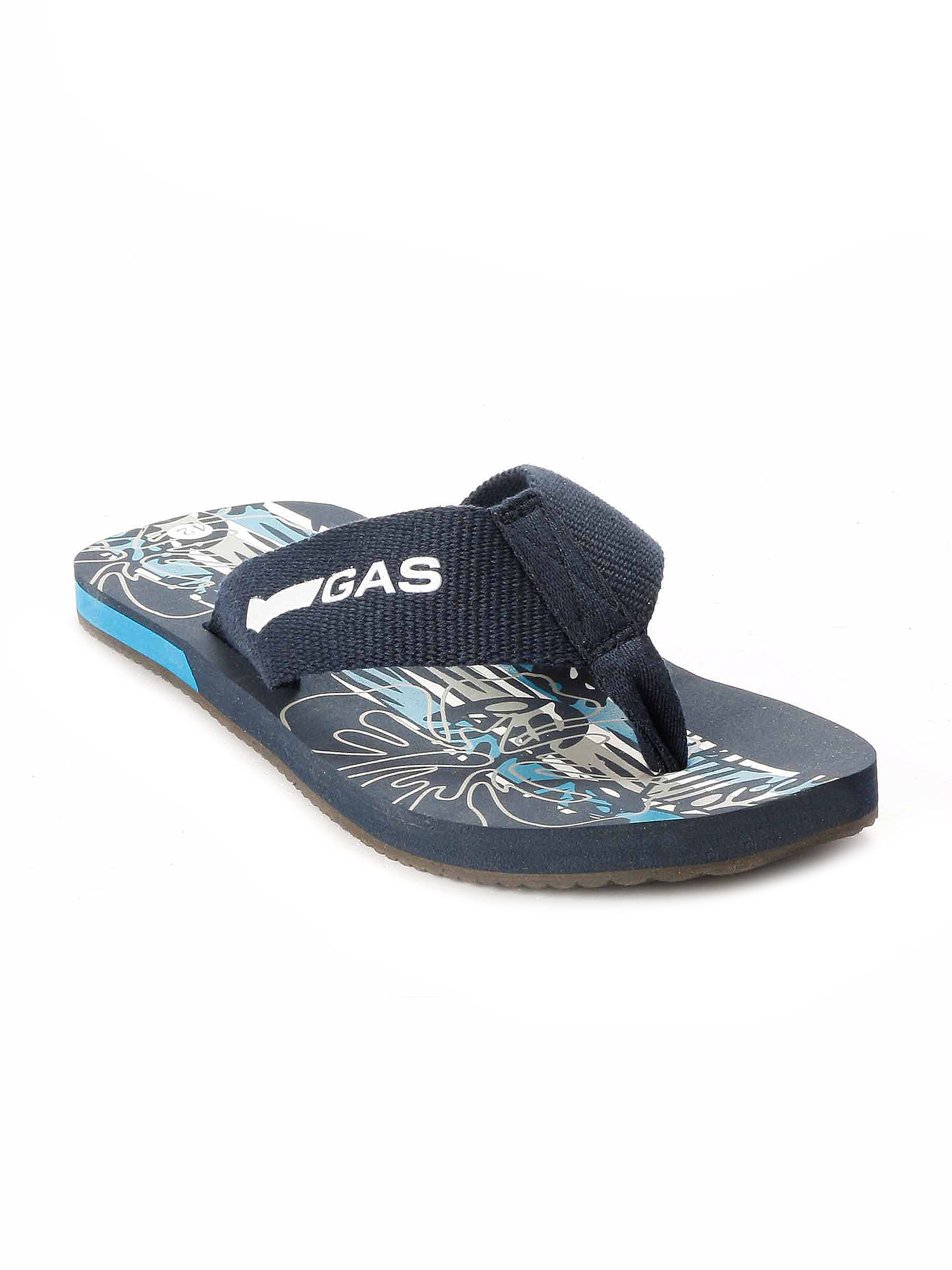 Gas Men Navy Blue Flip Flops