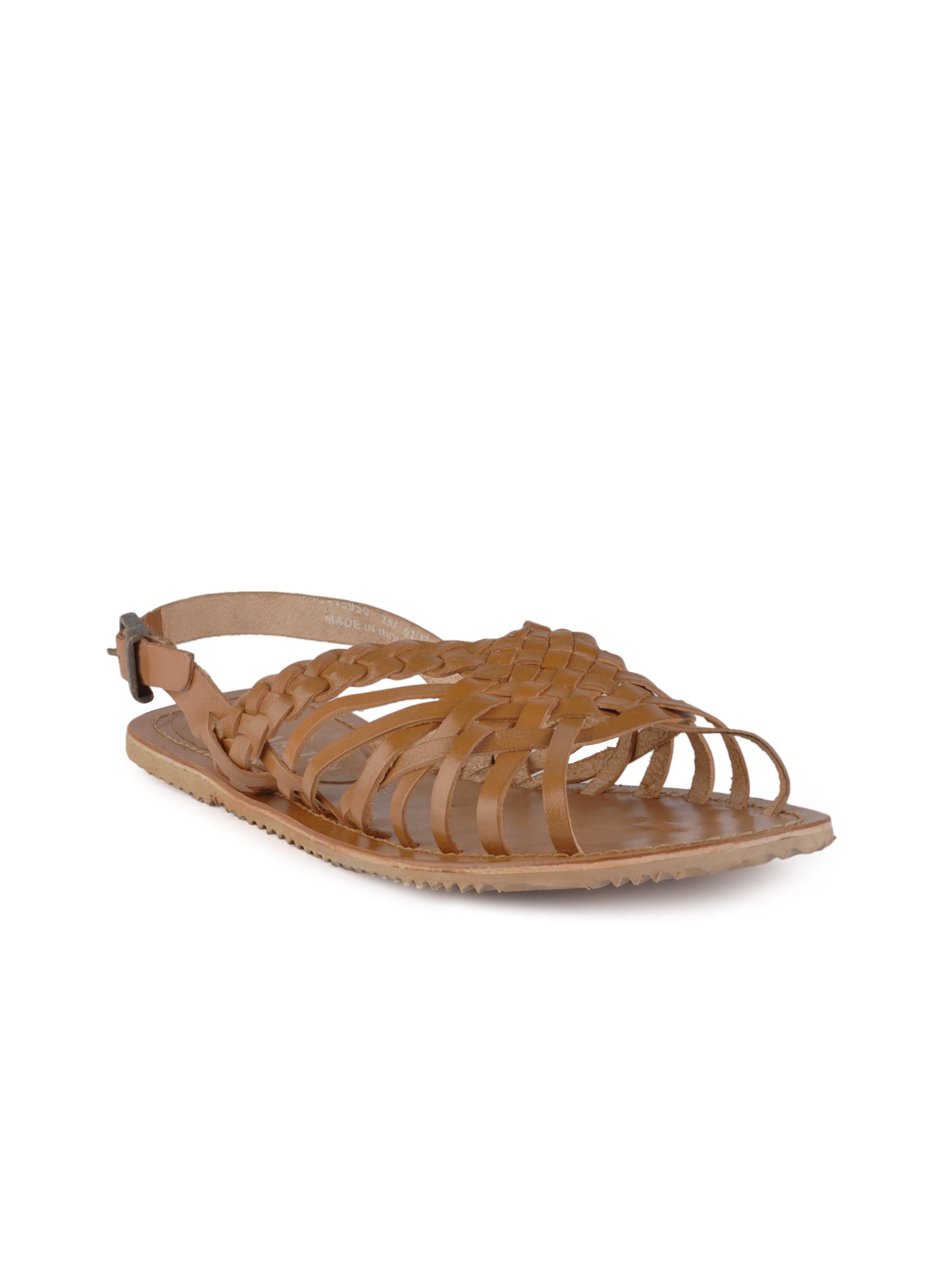 Carlton London Women Casual Tan Sandals