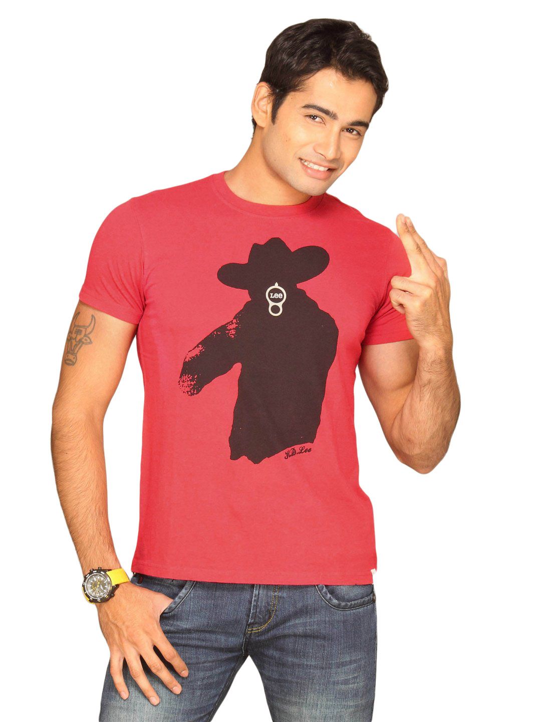 Lee Men's Guns Cardinal T-shirt