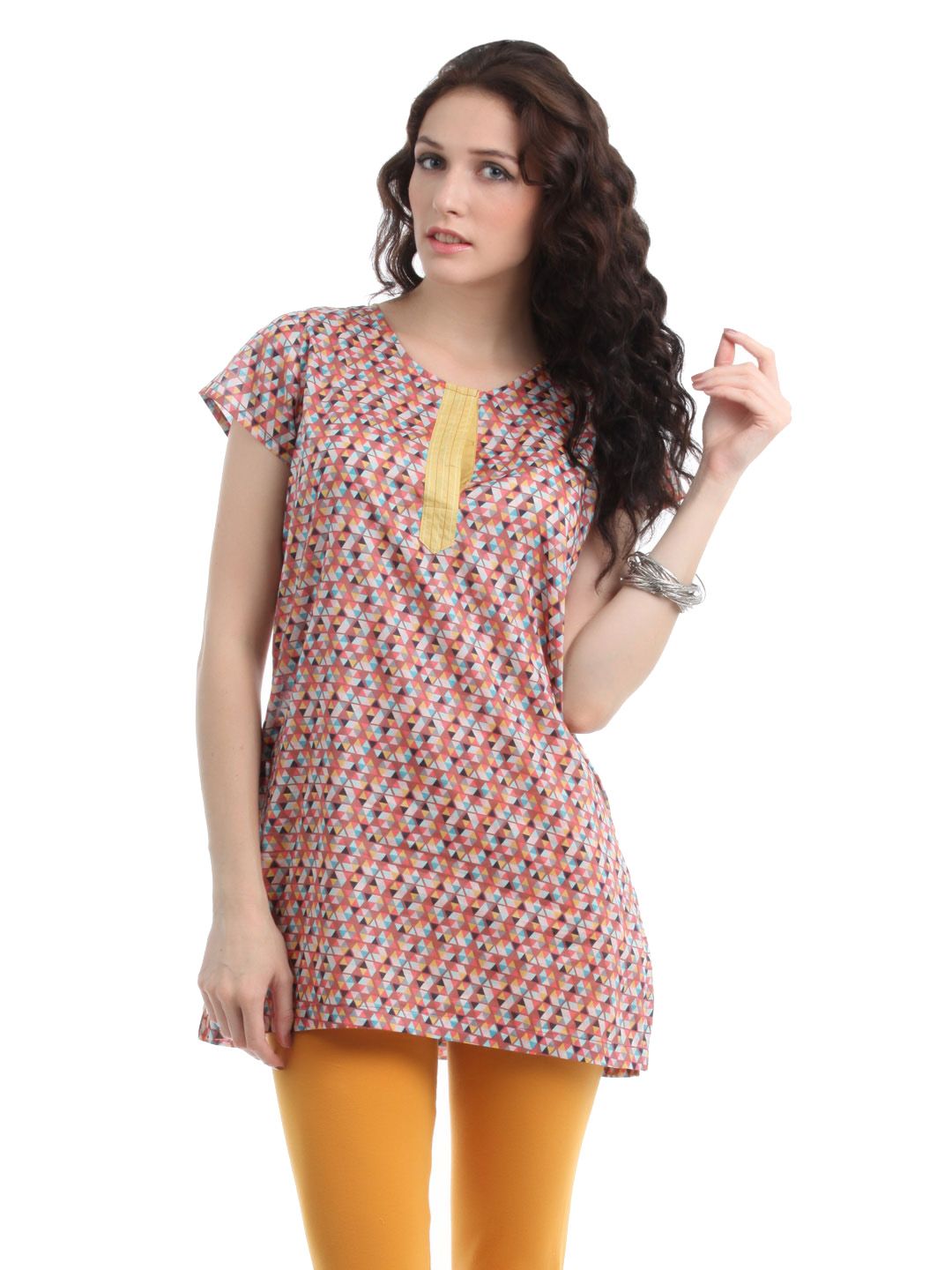 Myntra Women Multi Coloured Kurti