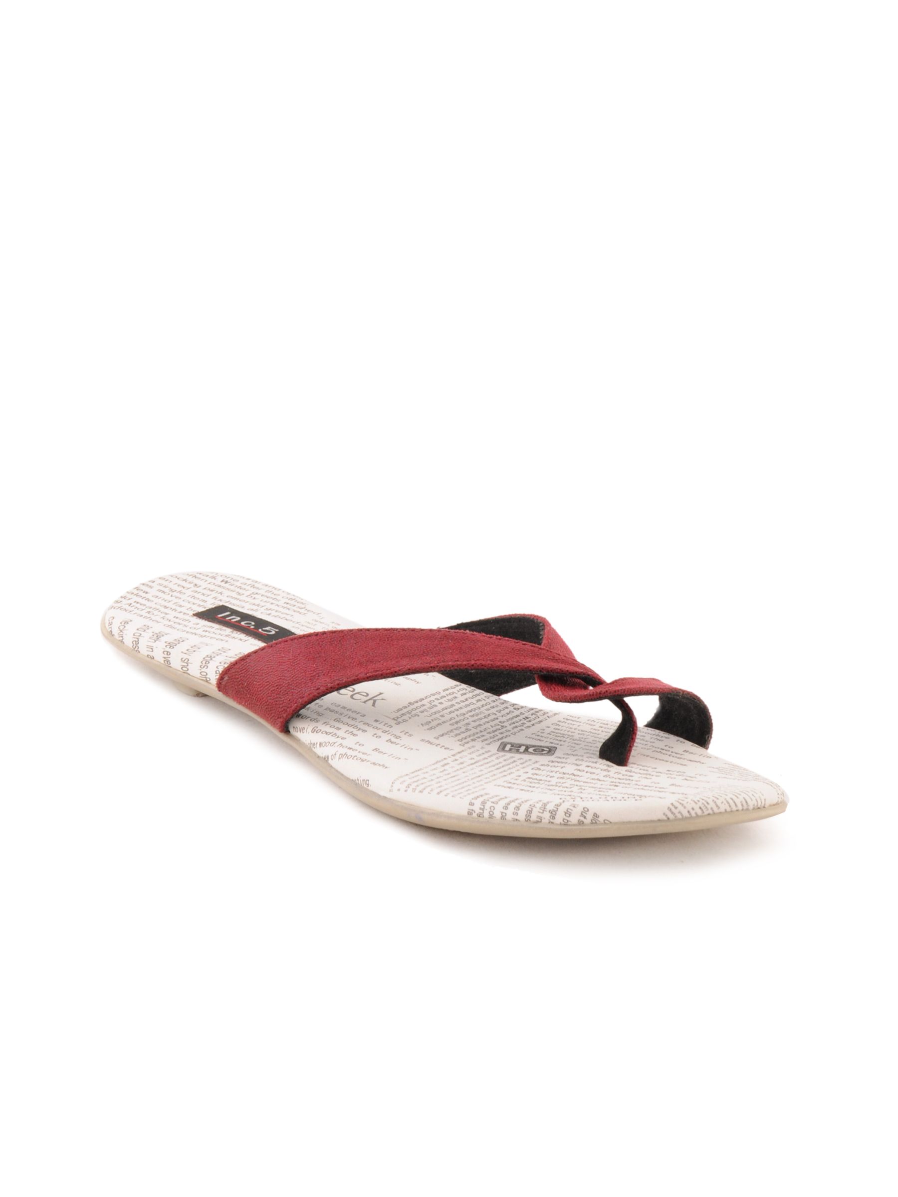Inc 5 Women Casual Maroon Flats