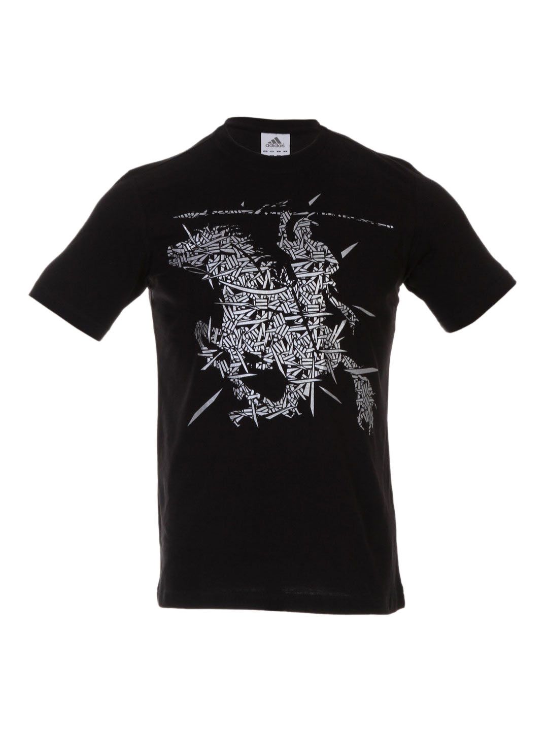 ADIDAS Men's Pune Warriors Graphic Black T-shirt