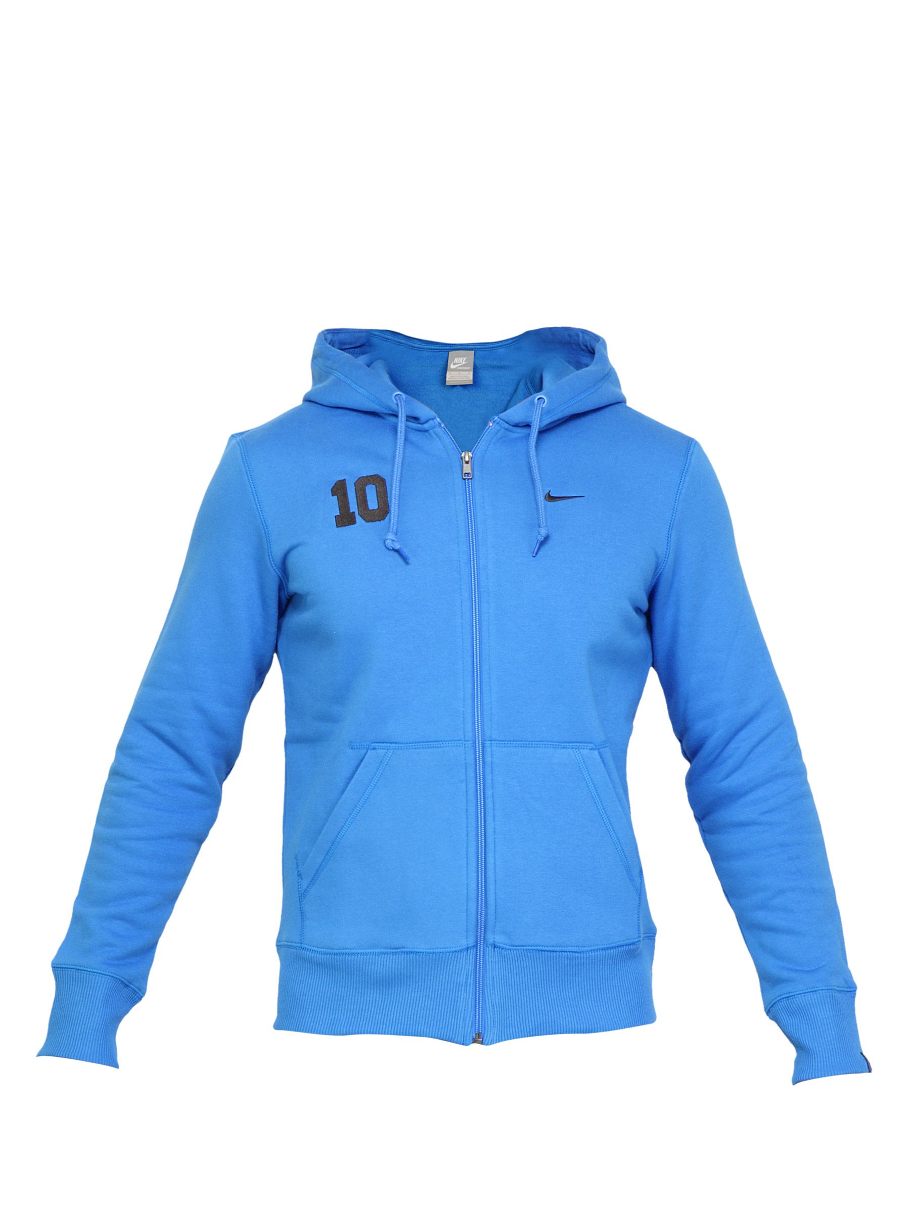 Nike Men Solid Blue Sweatshirts
