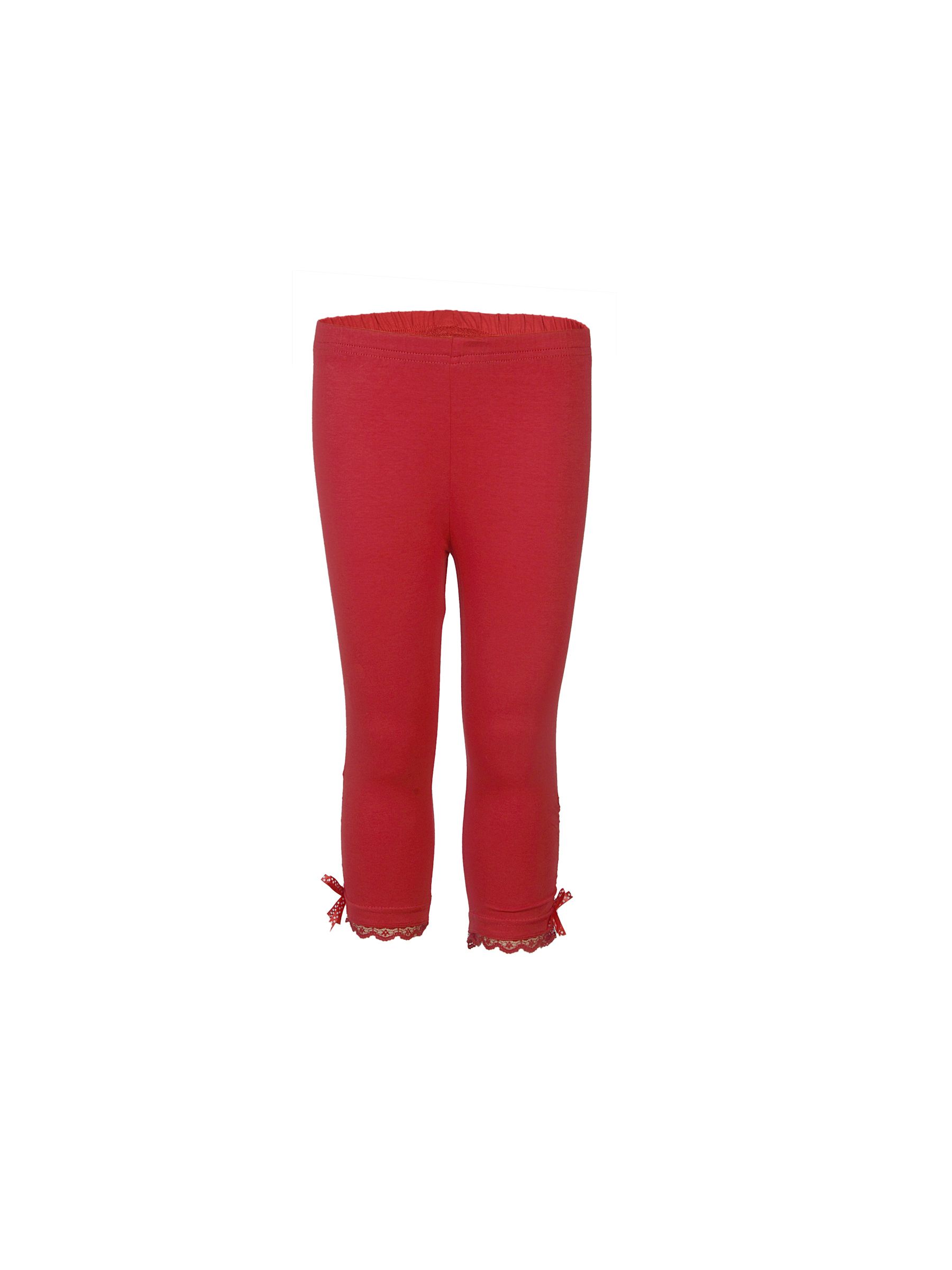 Doodle Girls Red Leggings