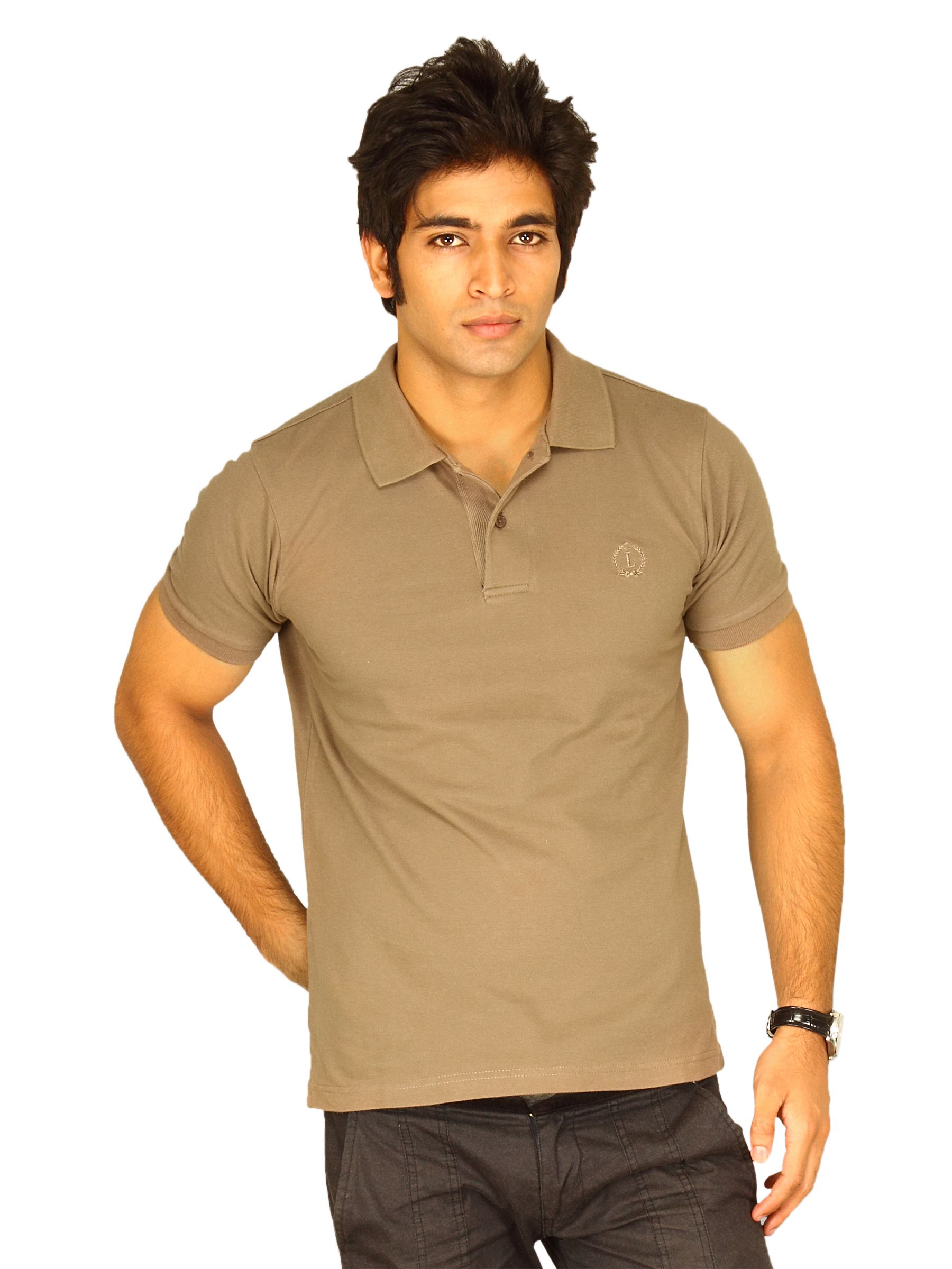Lee Men's Brown Polo T-shirt