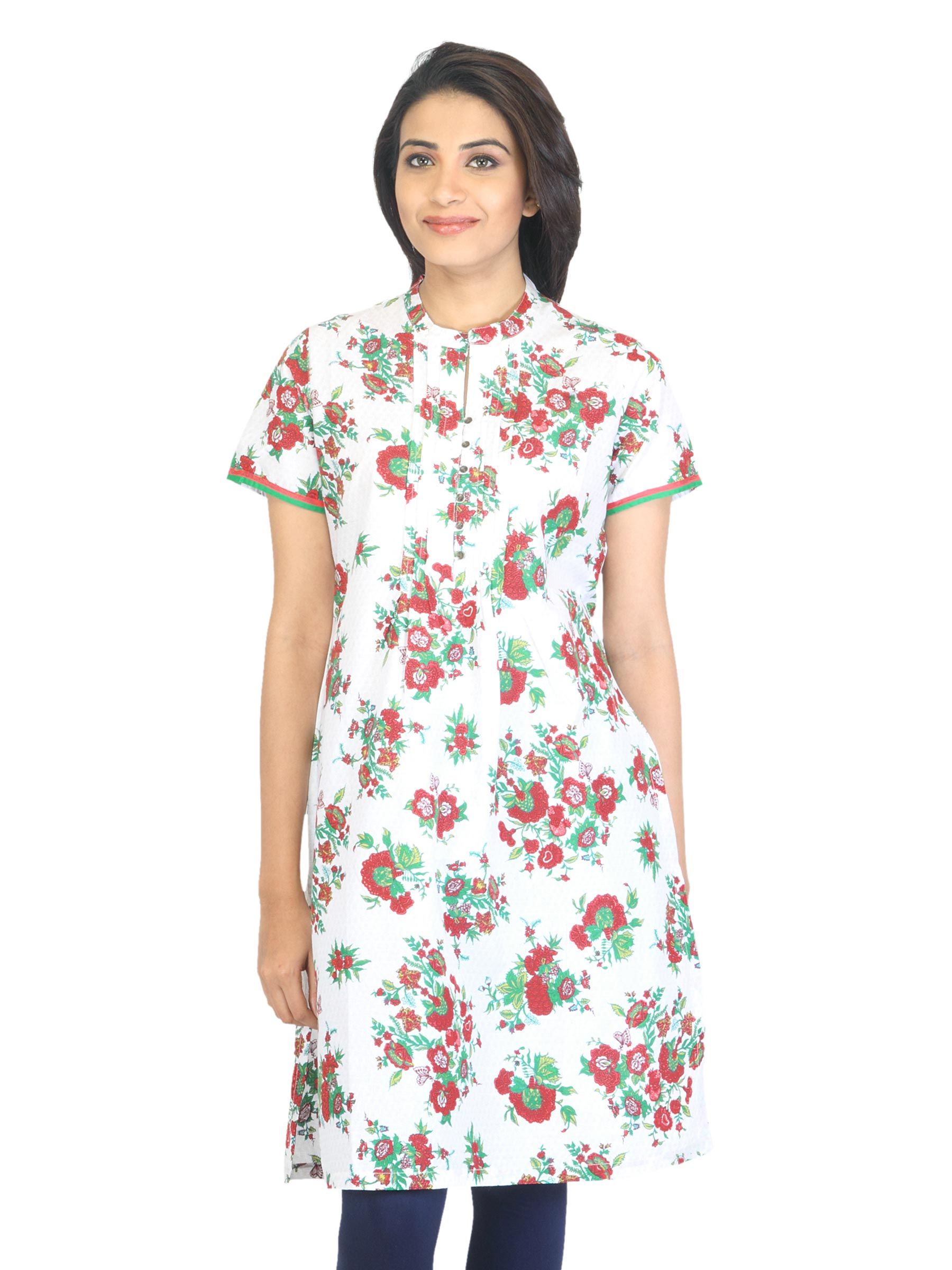 BIBA Women Ethnic White Kurta