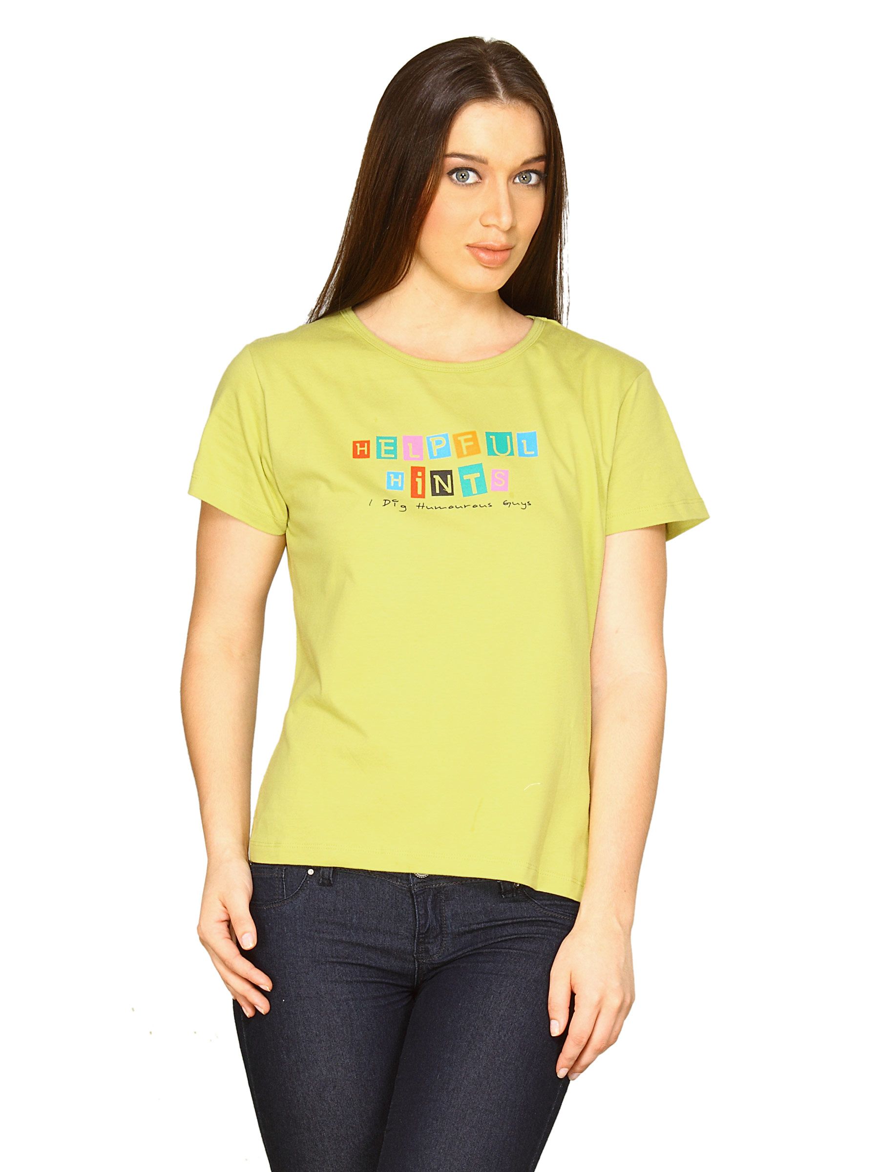 Tantra Women's Hint Lime Green T-shirt