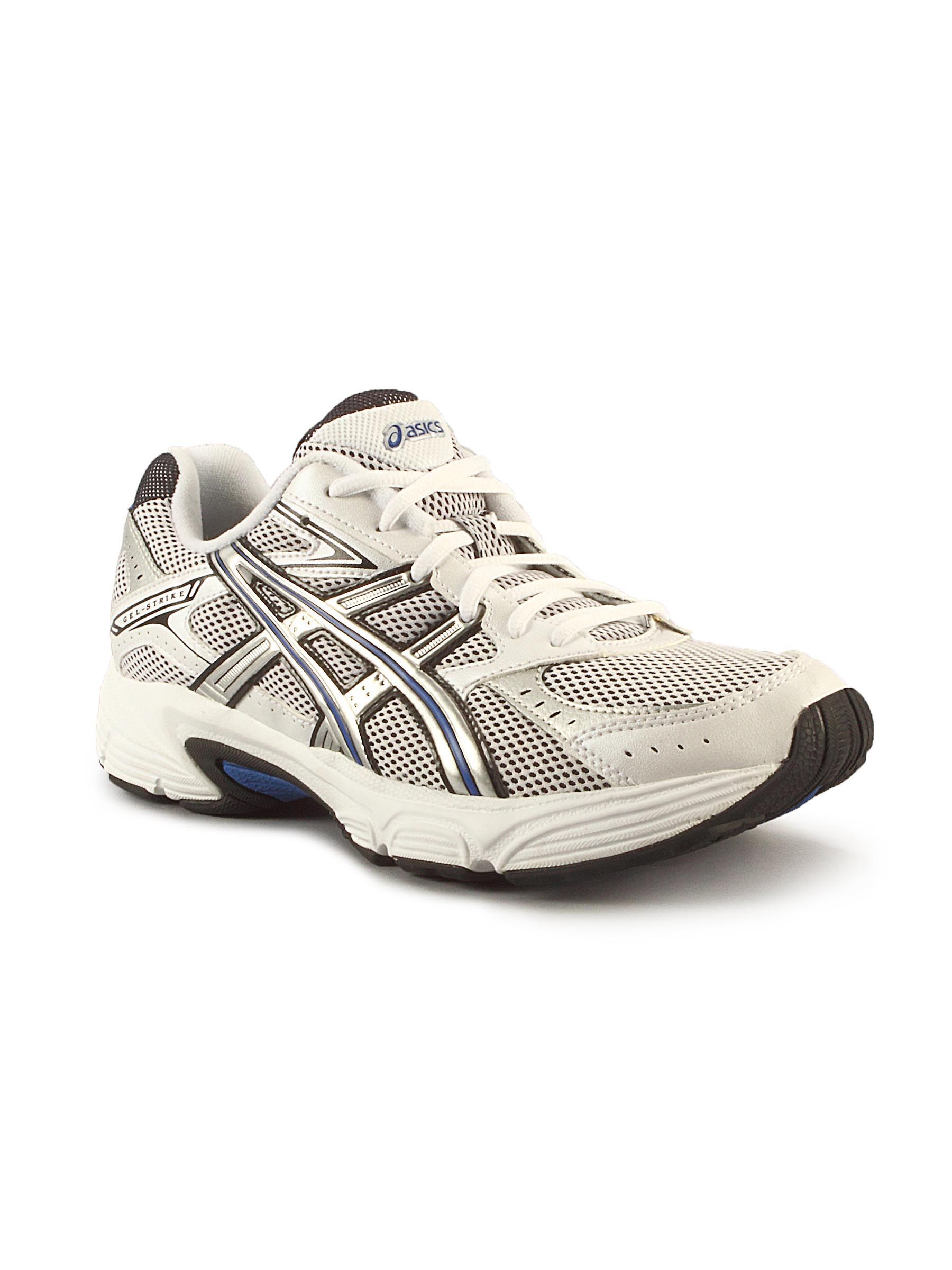 Asics Men's Gel Strike 2 Running White Silver Shoe