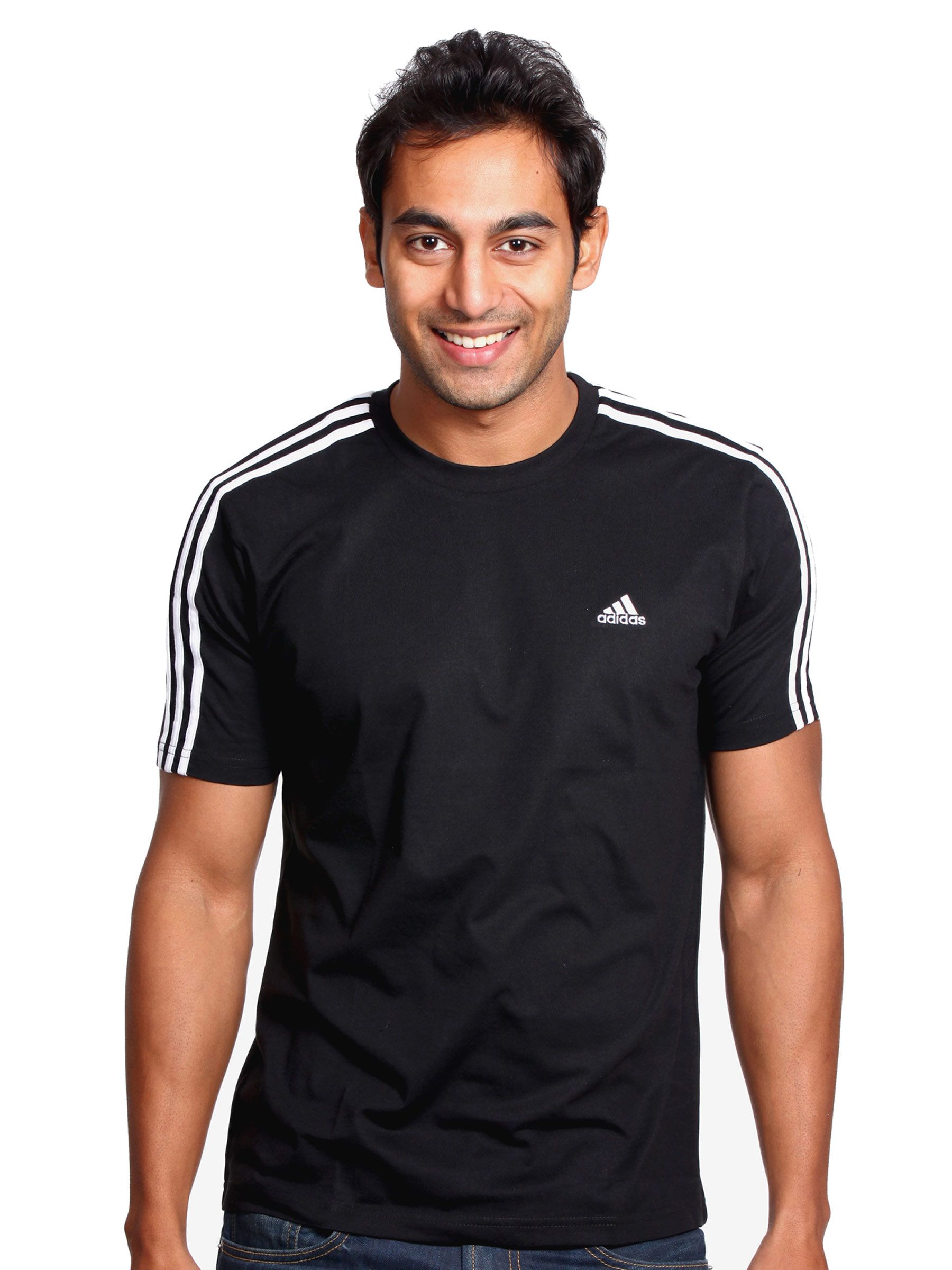 ADIDAS Men Crew Black T-shirt