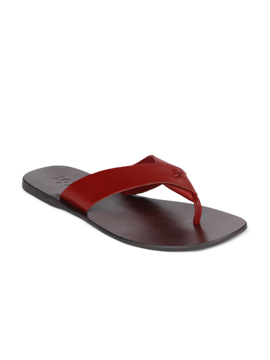 Estd. 1977 Men Red & Brown Sandals