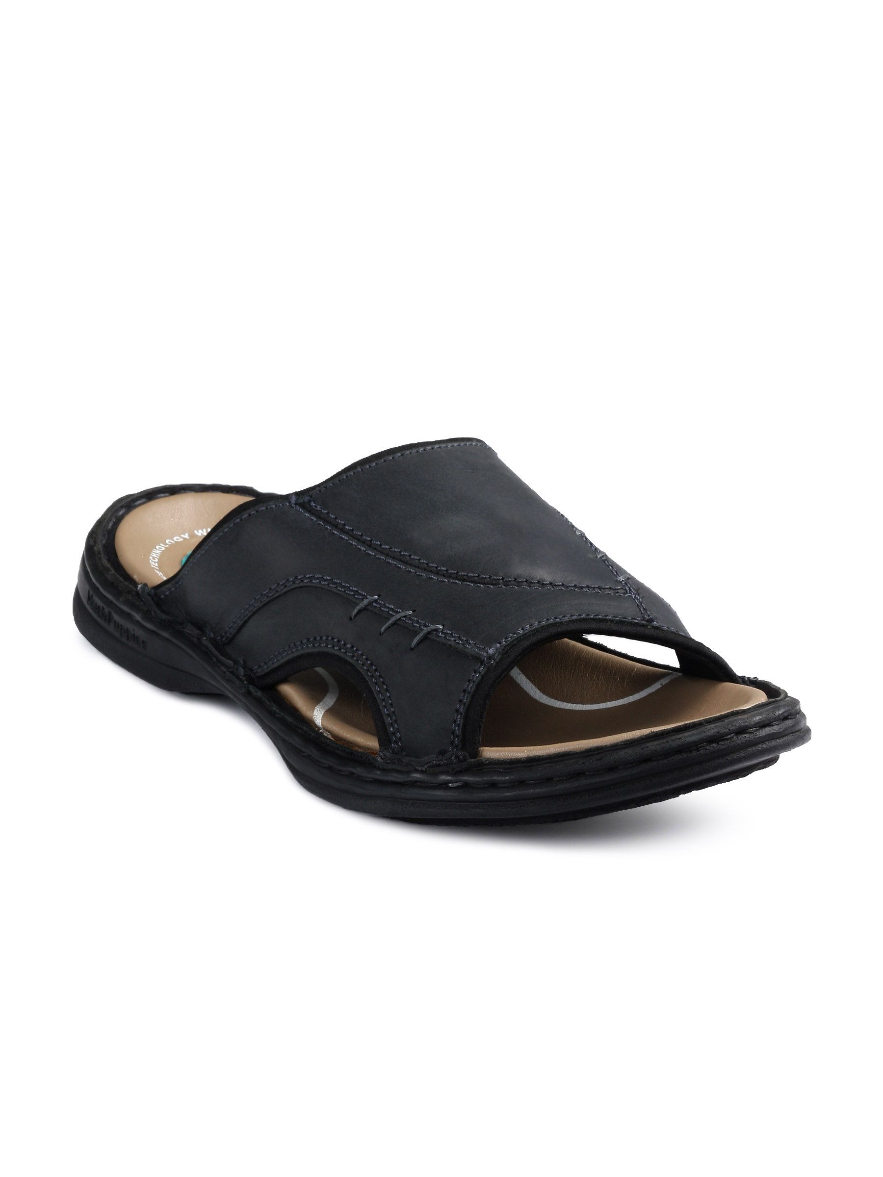 Hush Puppies Men Gel comfort Black Sandals