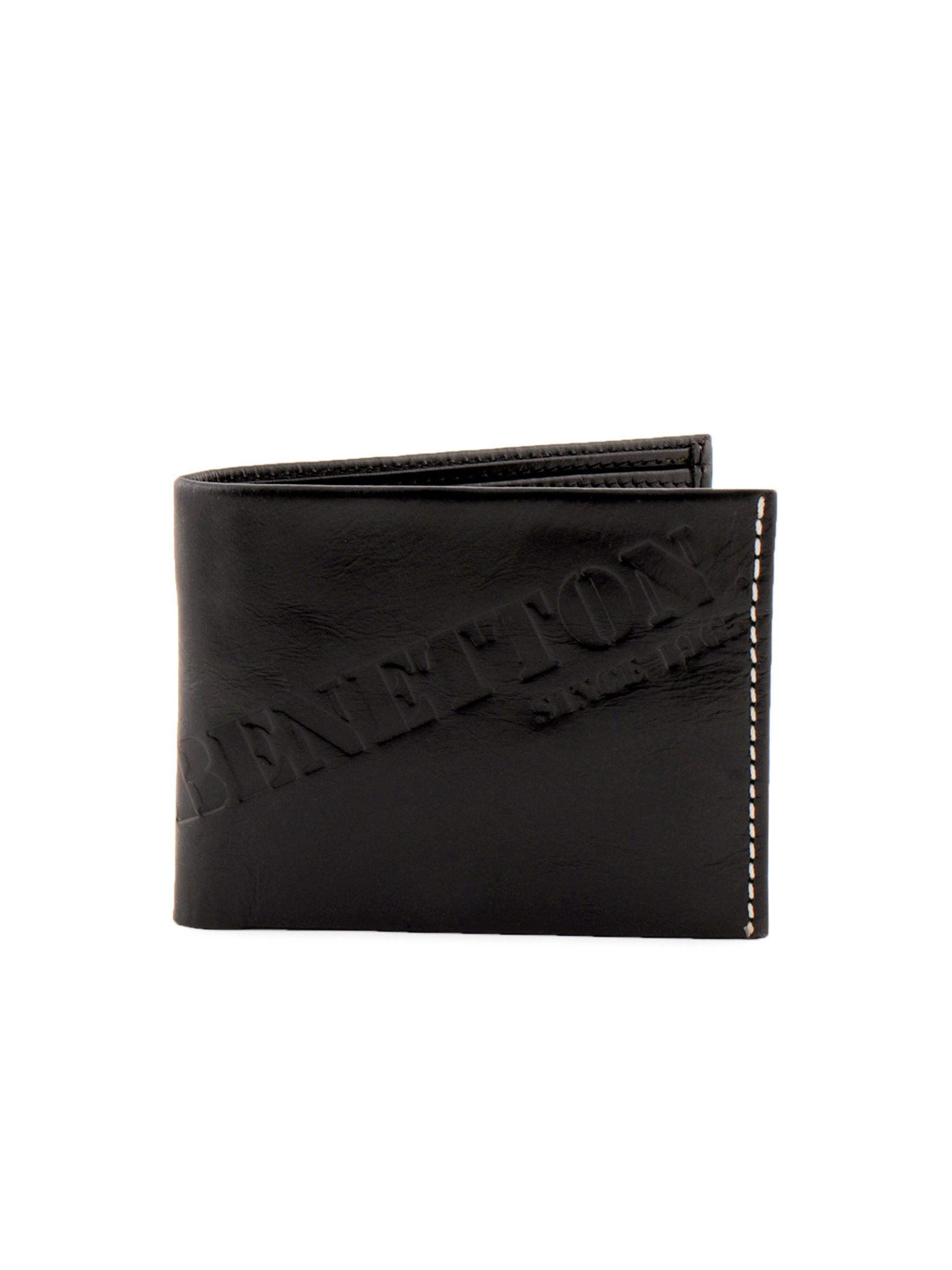 United Colors of Benetton Men Solid Black Wallets