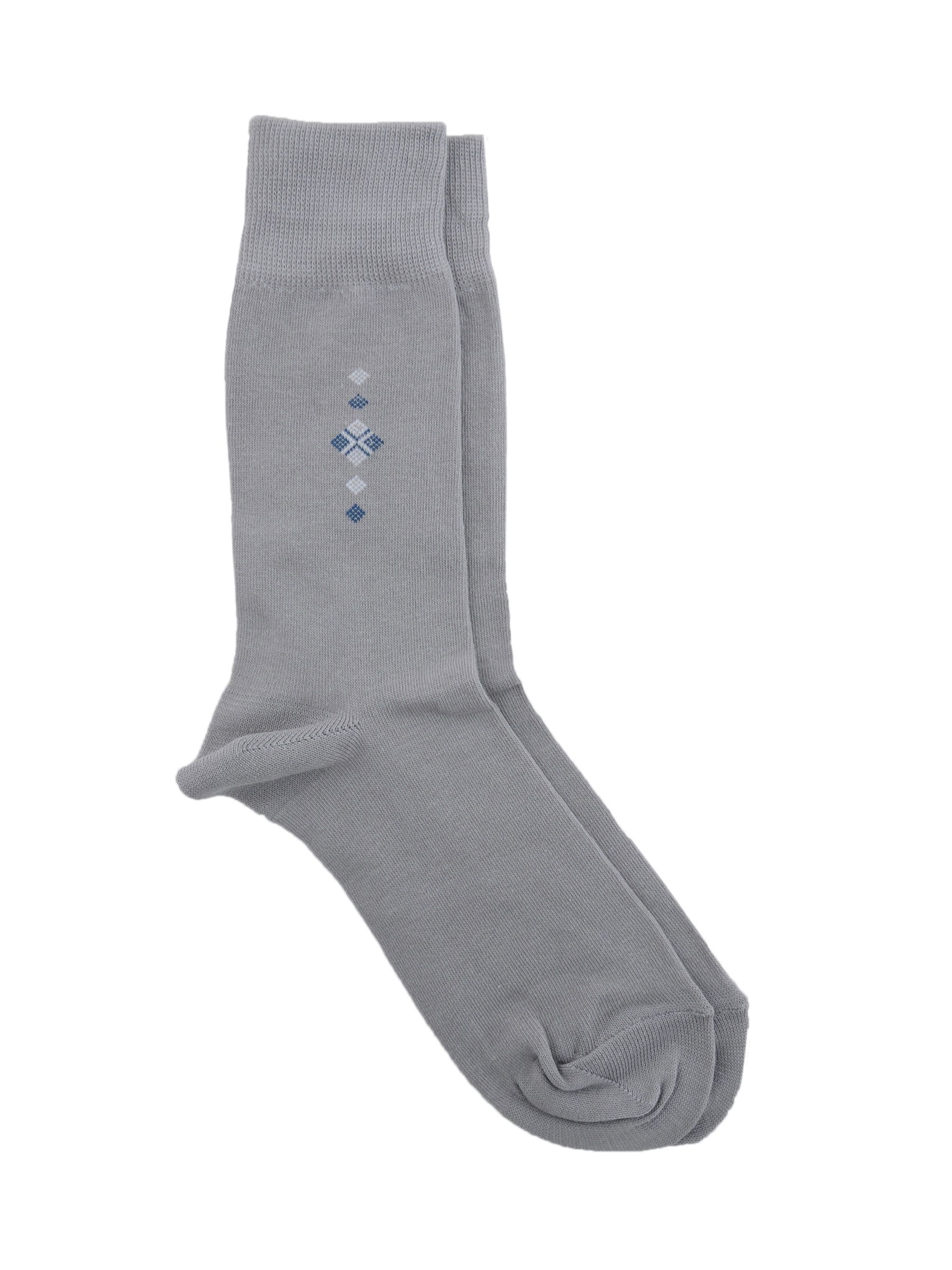 Reid & Taylor Men Solid Grey Socks