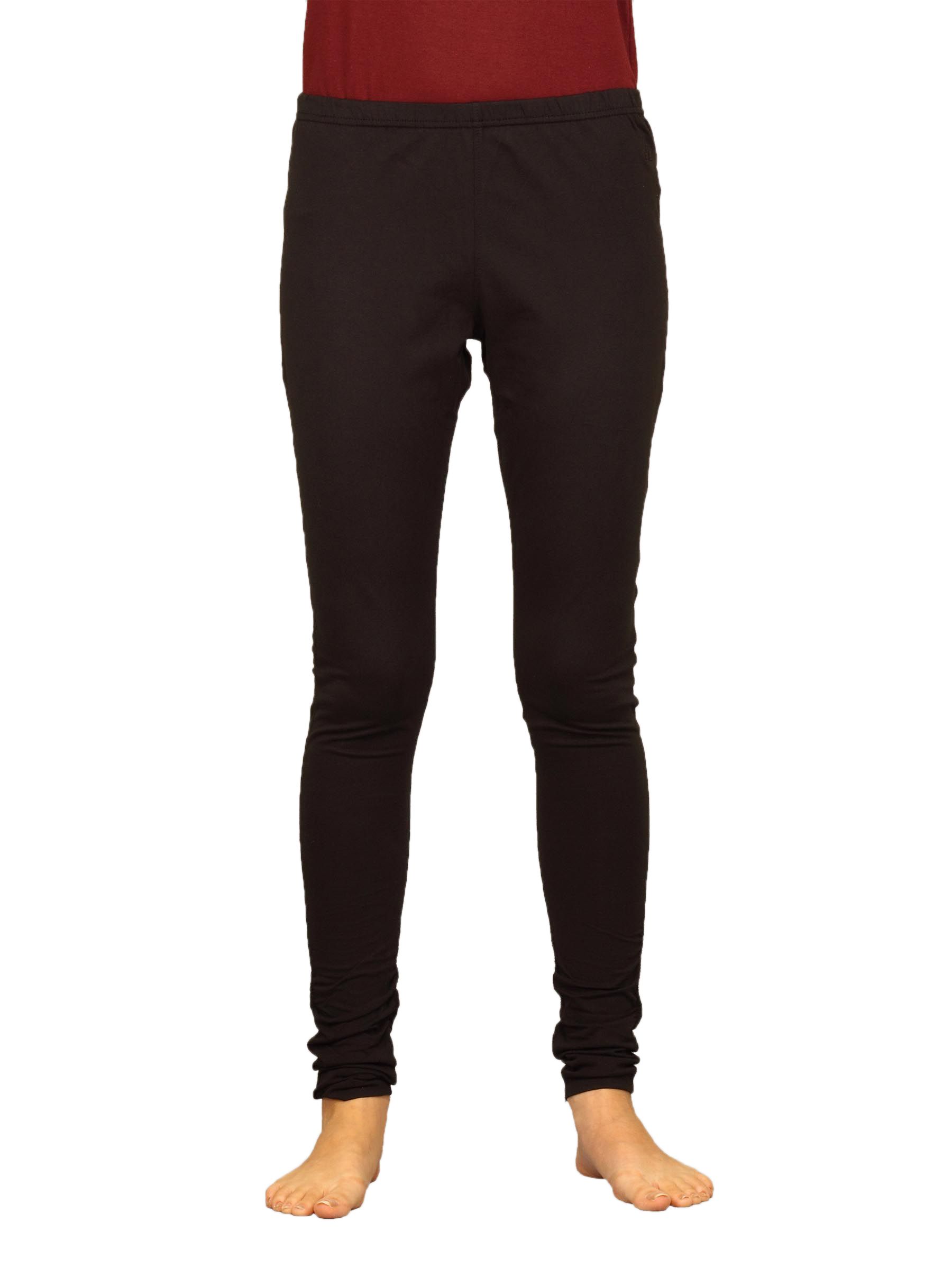 Urban Yoga Women's Fitted Yoga Black Track Pant