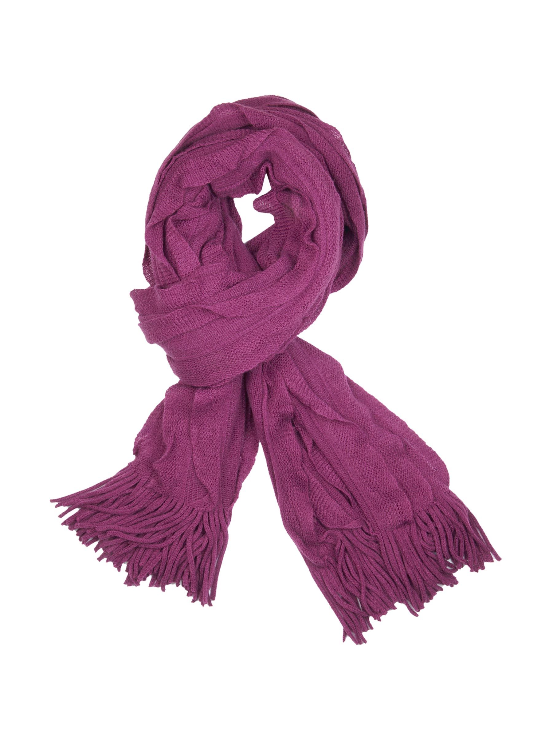 United Colors of Benetton Women Solid Purple Muffler
