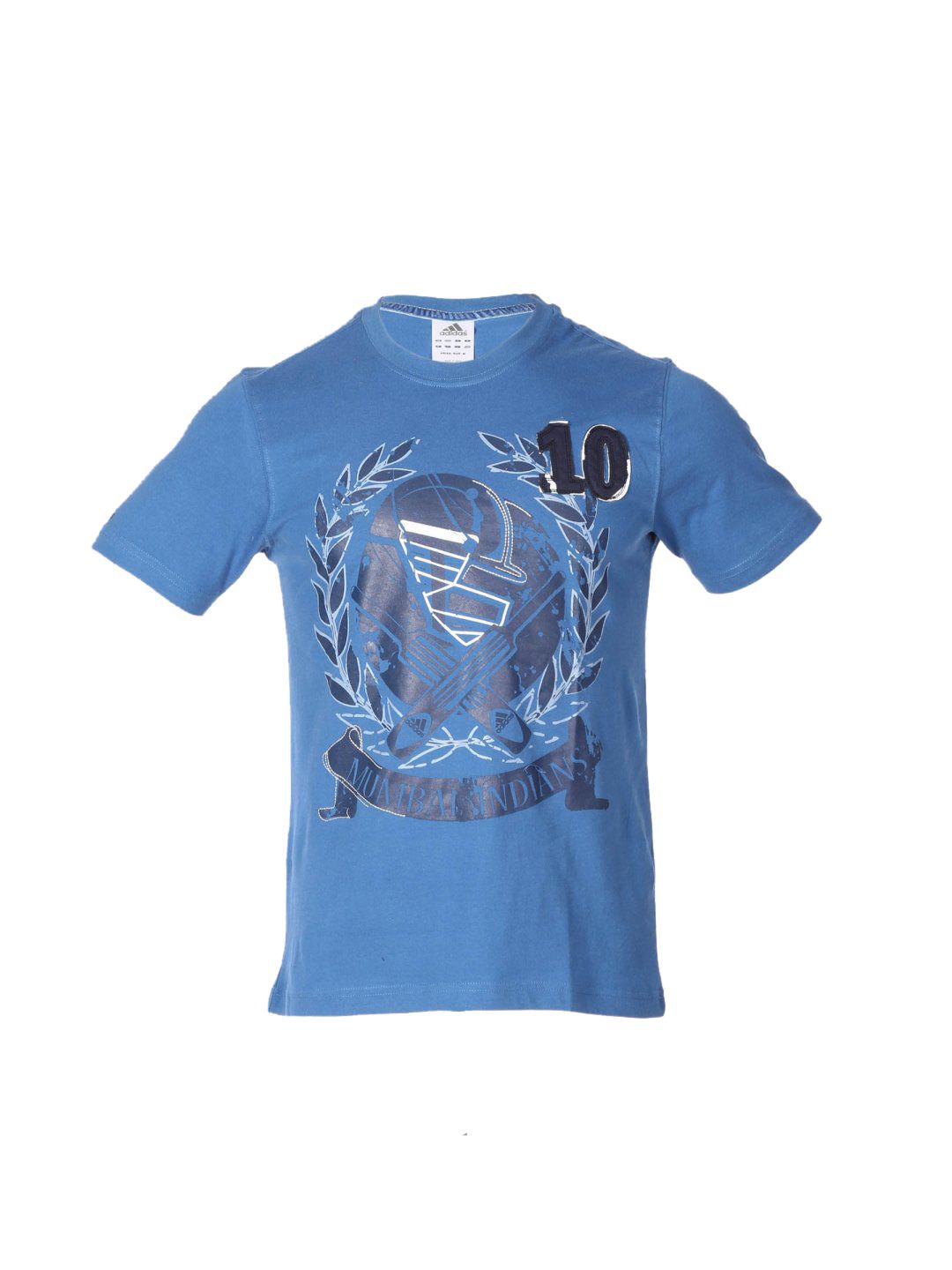 ADIDAS Men's Mumbai Indians Graphic Blue T-shirt