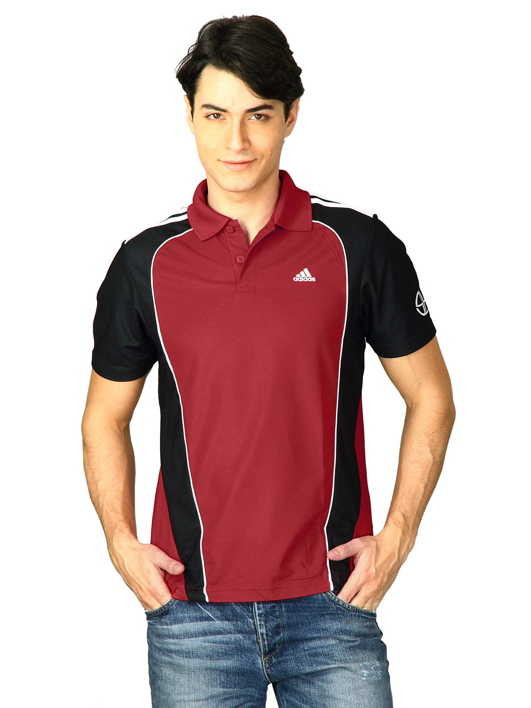 ADIDAS Men  Red Polo Tshirts