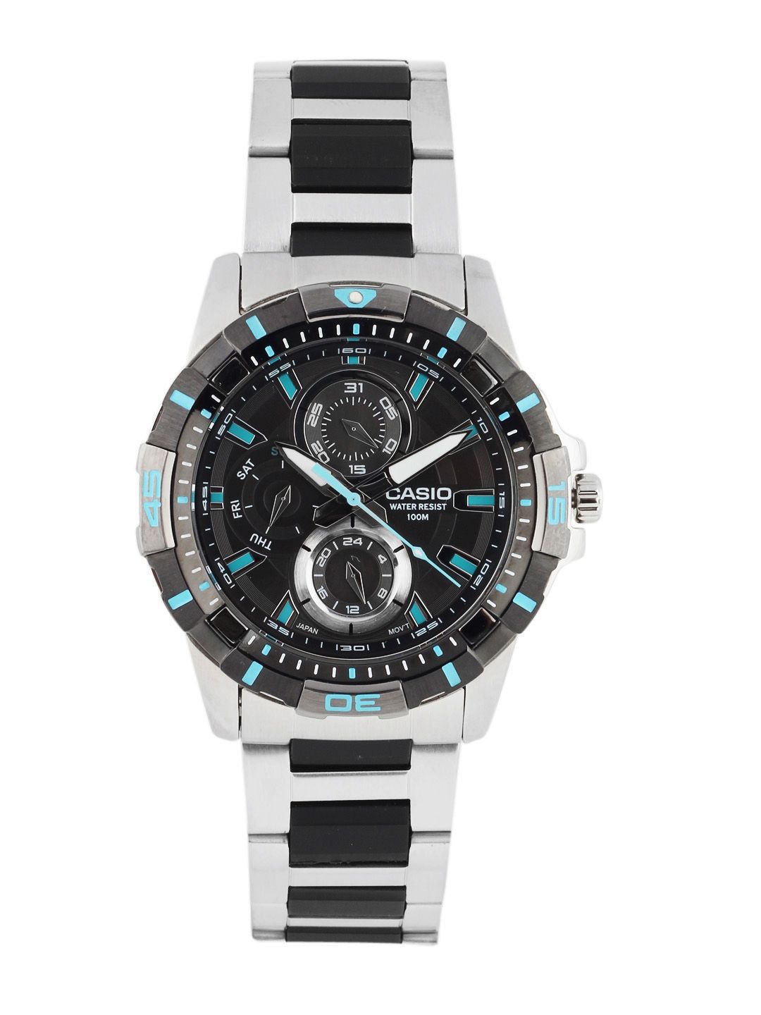 CASIO ENTICER Men Black Dial Chronograph Watch A573