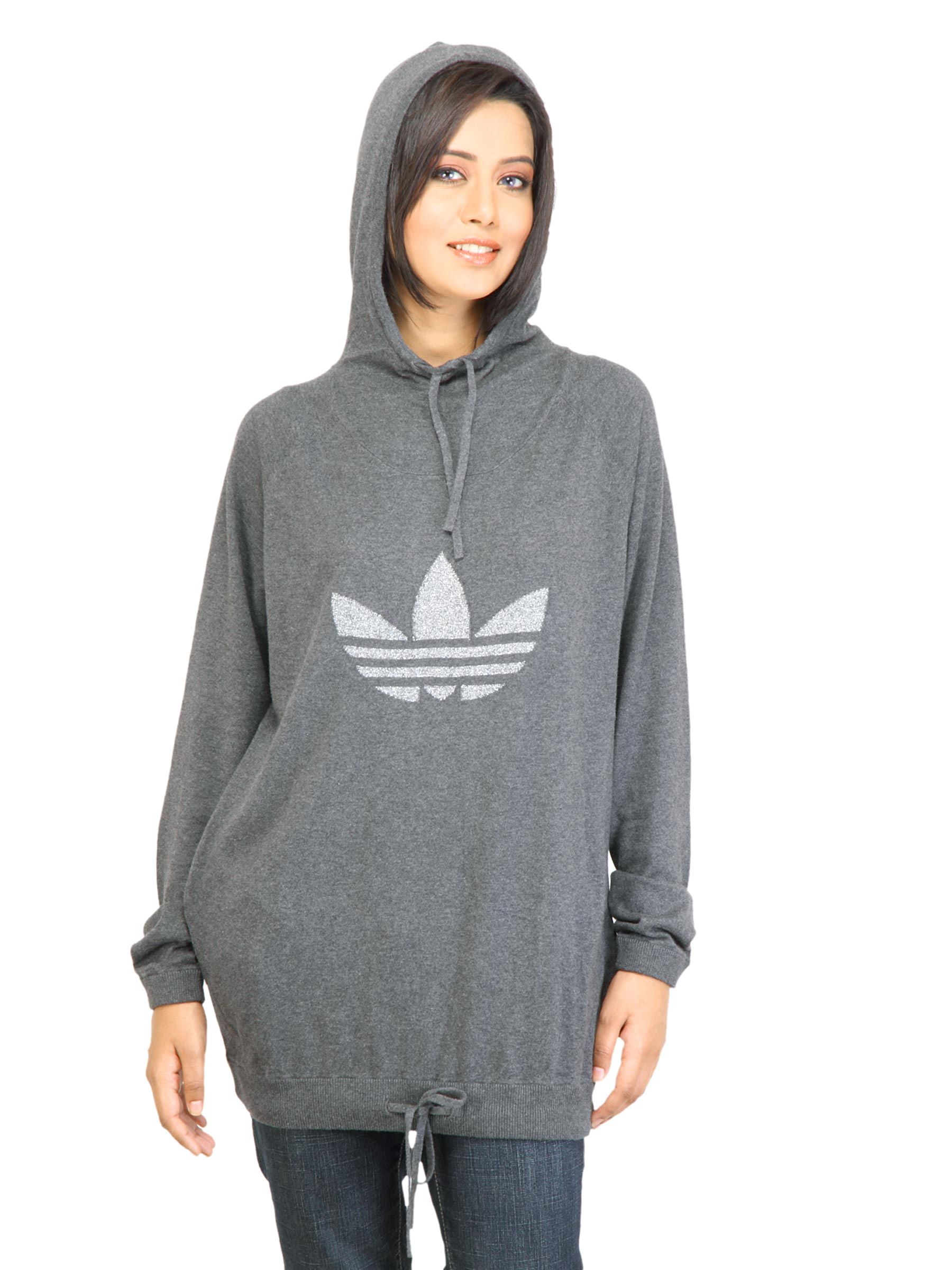 ADIDAS Originals Women F Sleek Trf Grey Sweatshirt
