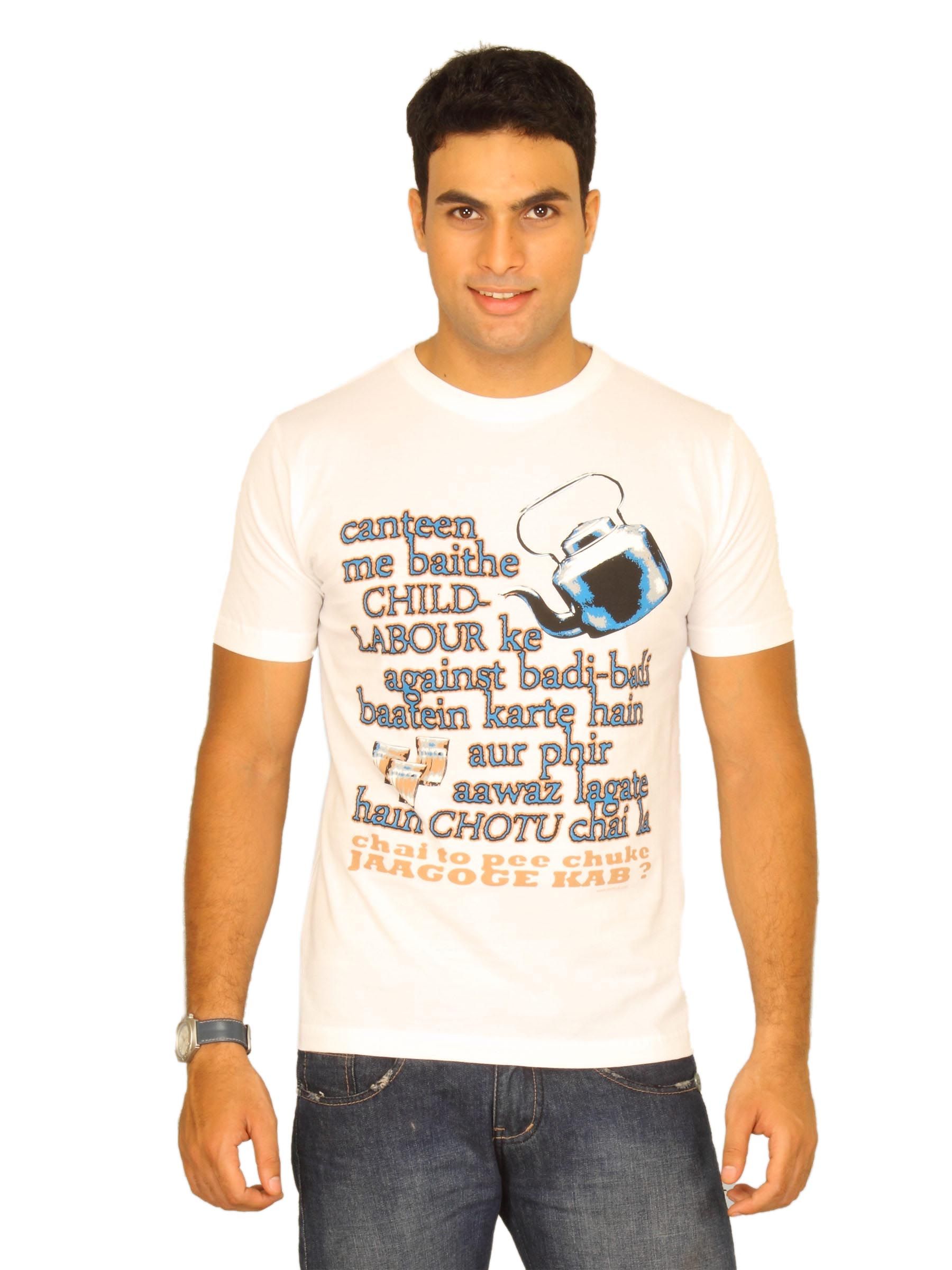 Inkfruit Men's Chotu Chai La White T-shirt