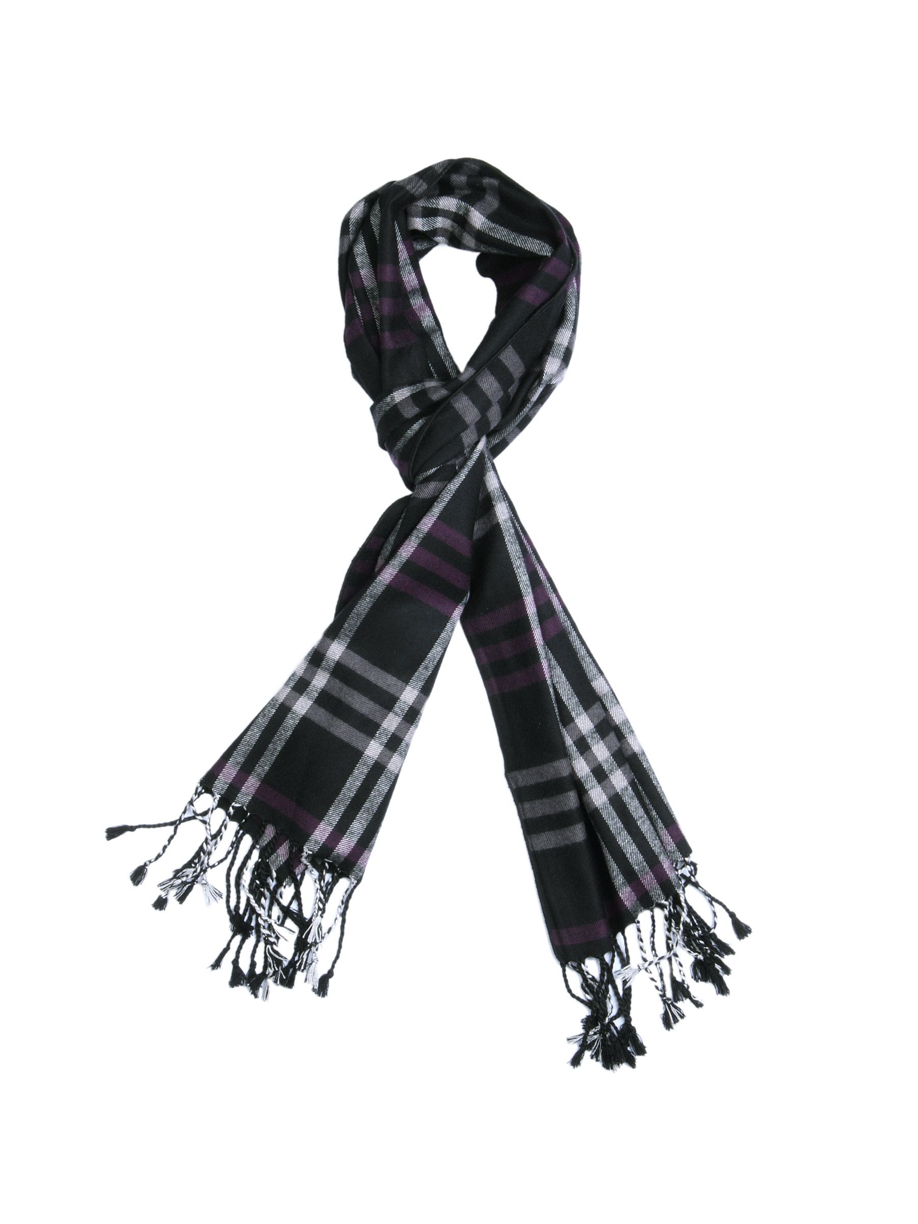 Turtle Check Men Black Scarf
