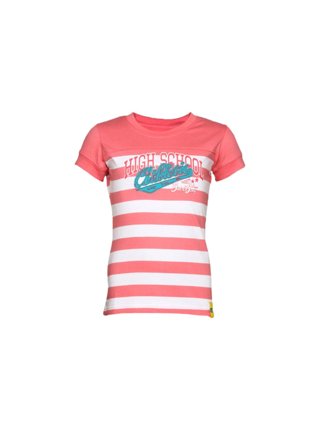 Gini and Jony Girl's Gloria White Peach Kidswear