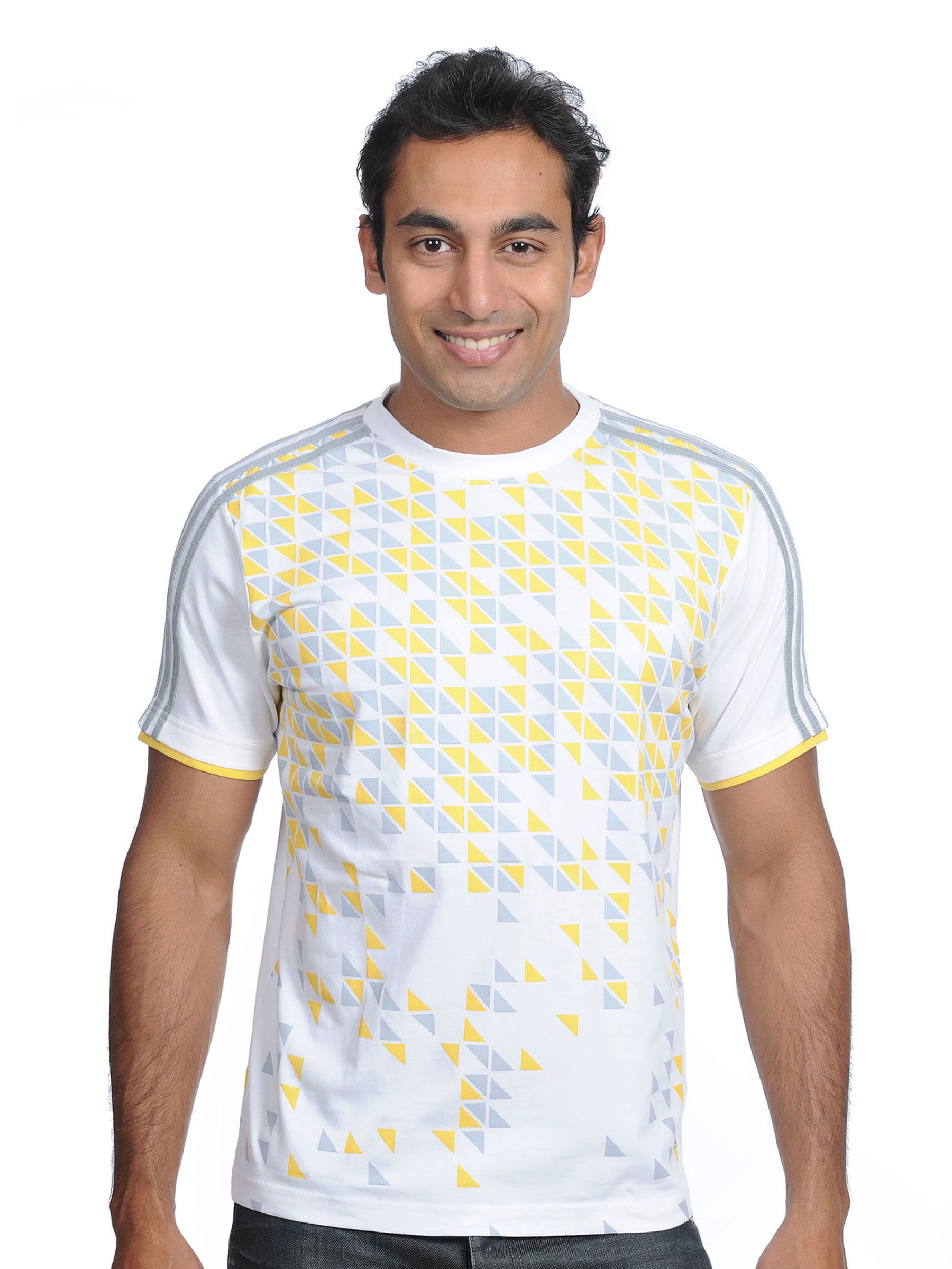 ADIDAS Mens Graphic White T-shirt