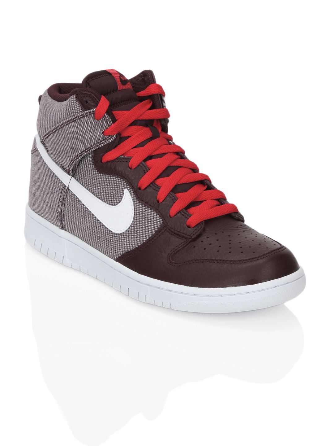 Nike Men Dunk High Maroon Shoes